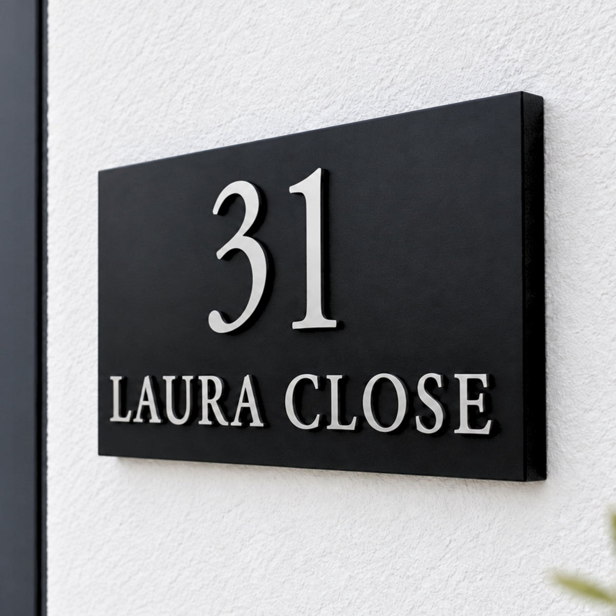 Personalised Raised Letter House Sign | 30 × 20cm | Mac & Lilly UK - Mac and Lilly