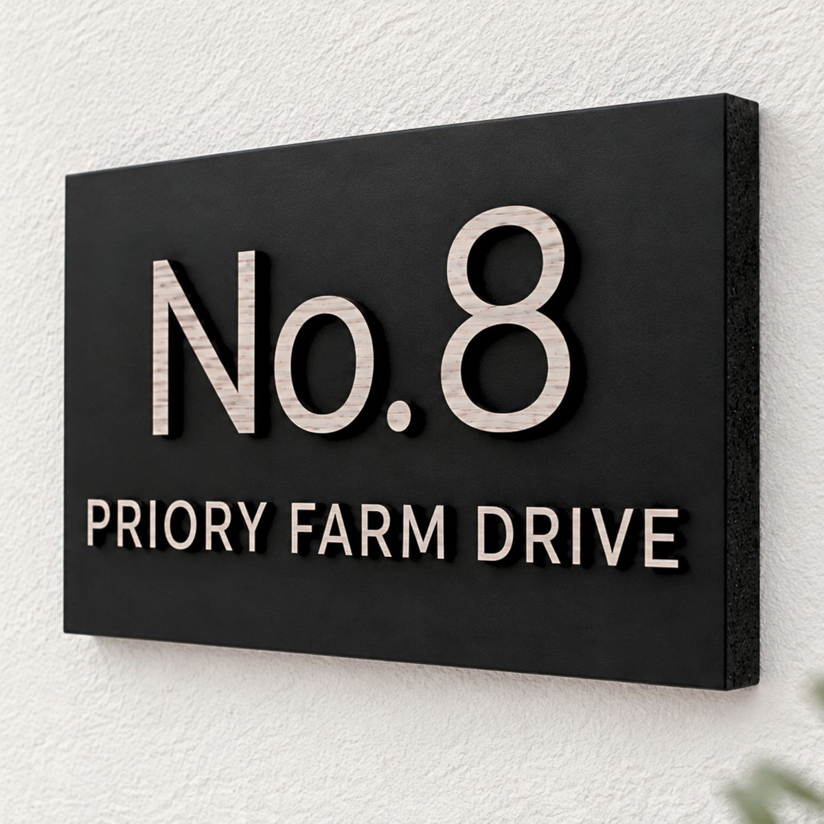 Personalised Raised Letter House Sign | 30 × 20cm | Mac & Lilly UK - Mac and Lilly