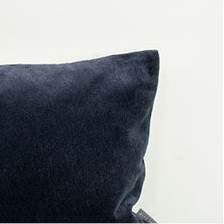 Velvet Cushion - Indigo