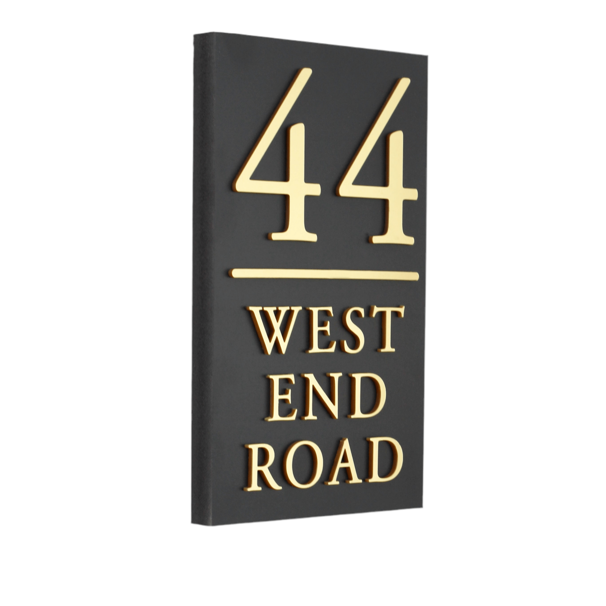 Portrait Raised Design House Sign - Mac and Lilly