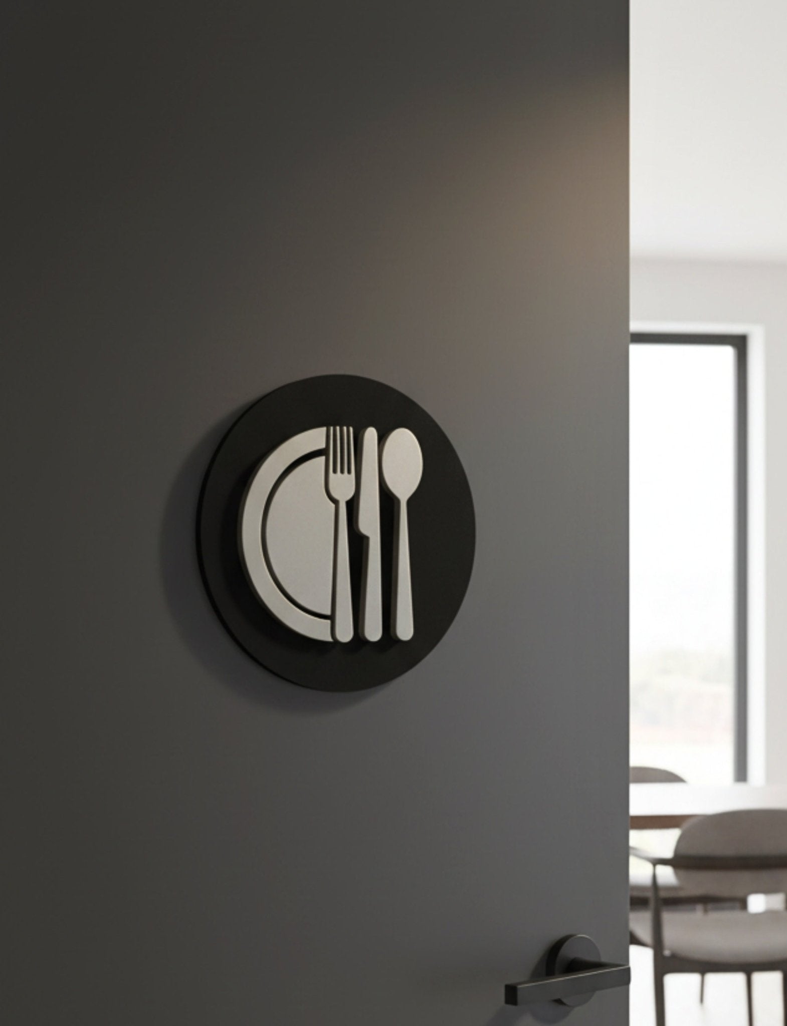 Kitchen Cutlery, Door Plaque - Available in Two Sizes - Mac and Lilly