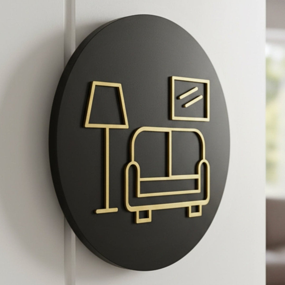 Cosy Living Room, Door Plaque - Available in Two Sizes - Mac and Lilly