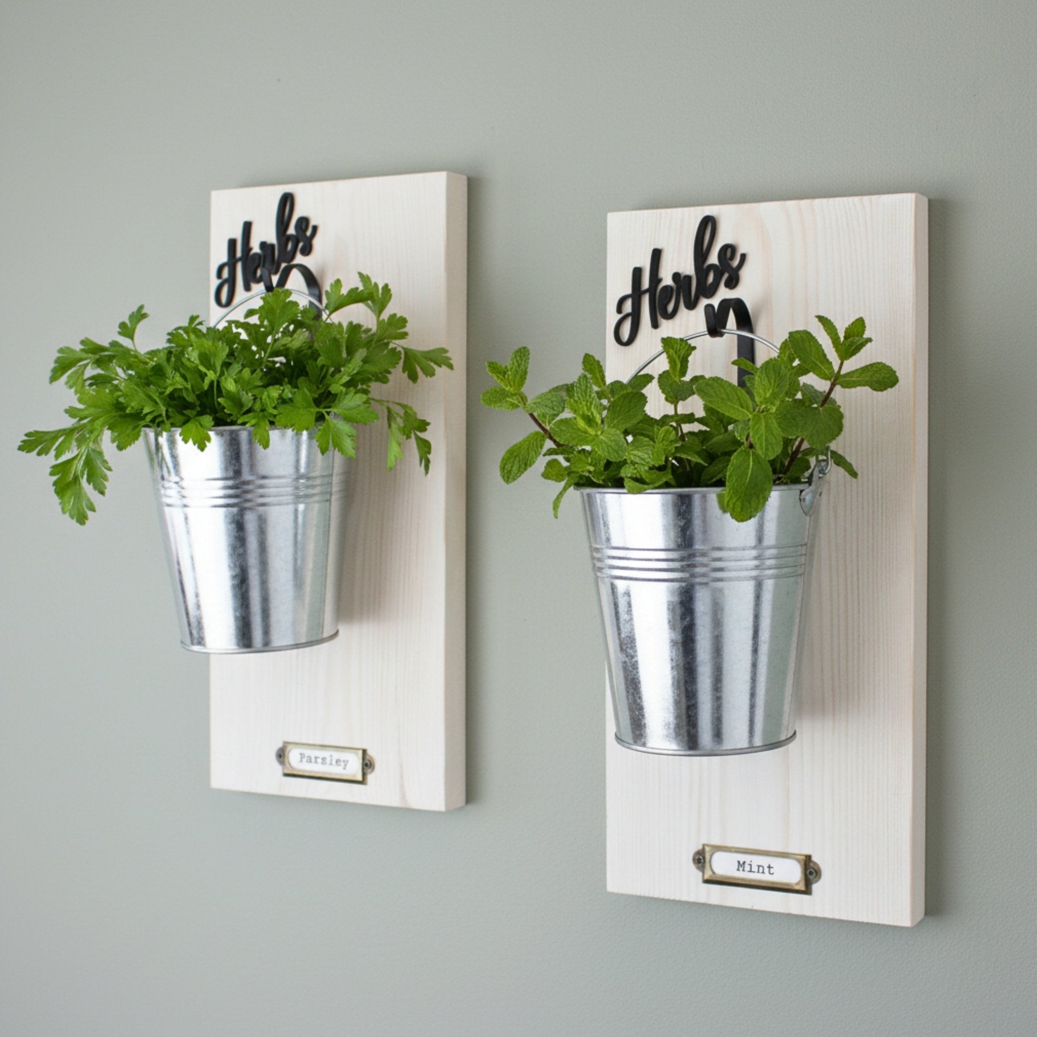 Wall - Mounted Herb Planter with Label Holder - Mac and Lilly