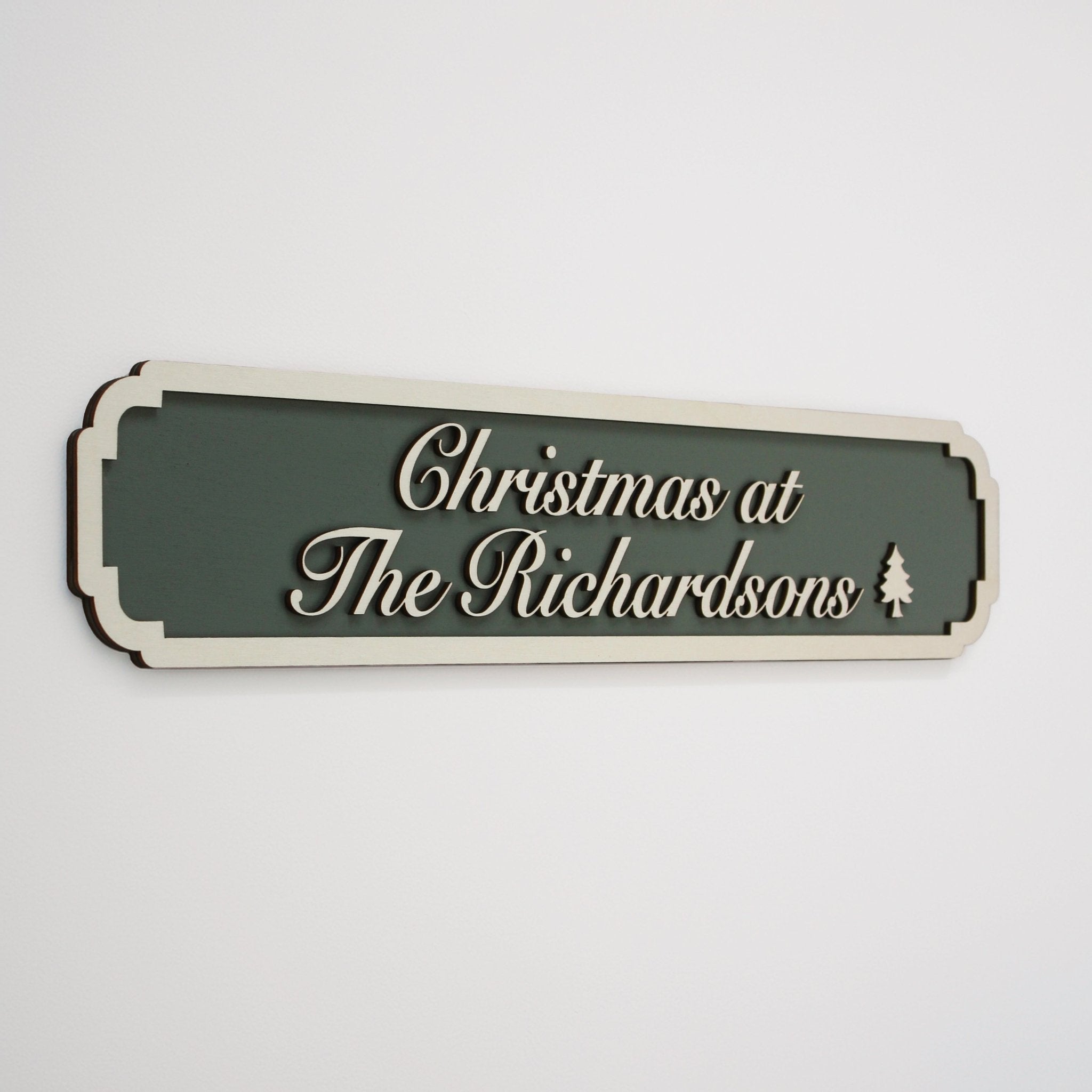 Personalised Street - Style Wall Sign in Various Colours - Mac and Lilly