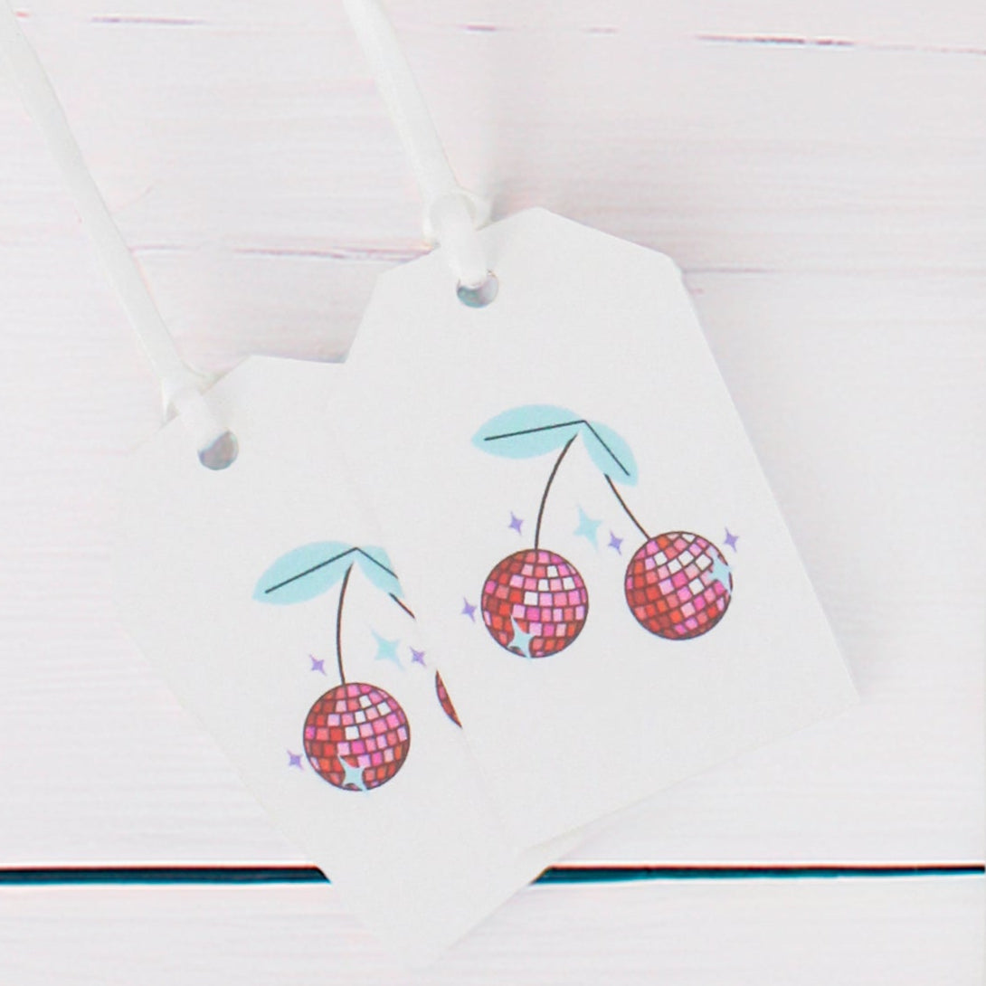 Disco Ball Cherry Wrapping Paper Set