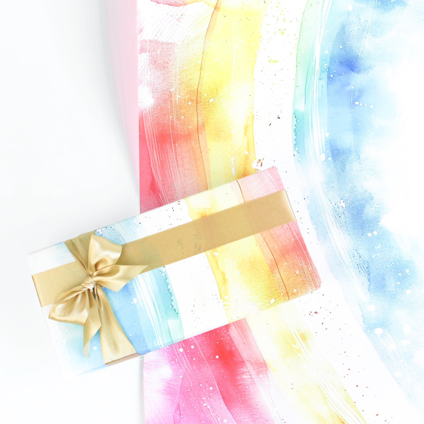 Abstract Rainbow Wrapping Paper – Modern Elegance Meets Vibrant Color