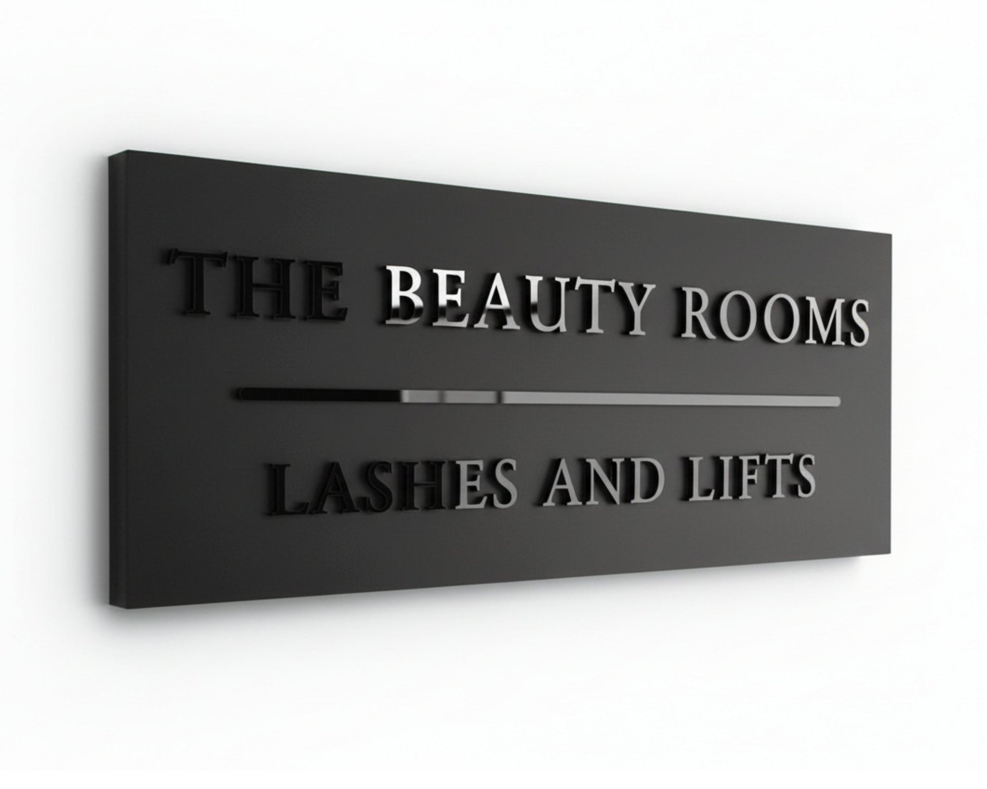 Raised Letter House Sign with Parallel Line | Mac & Lilly UK - Mac and Lilly