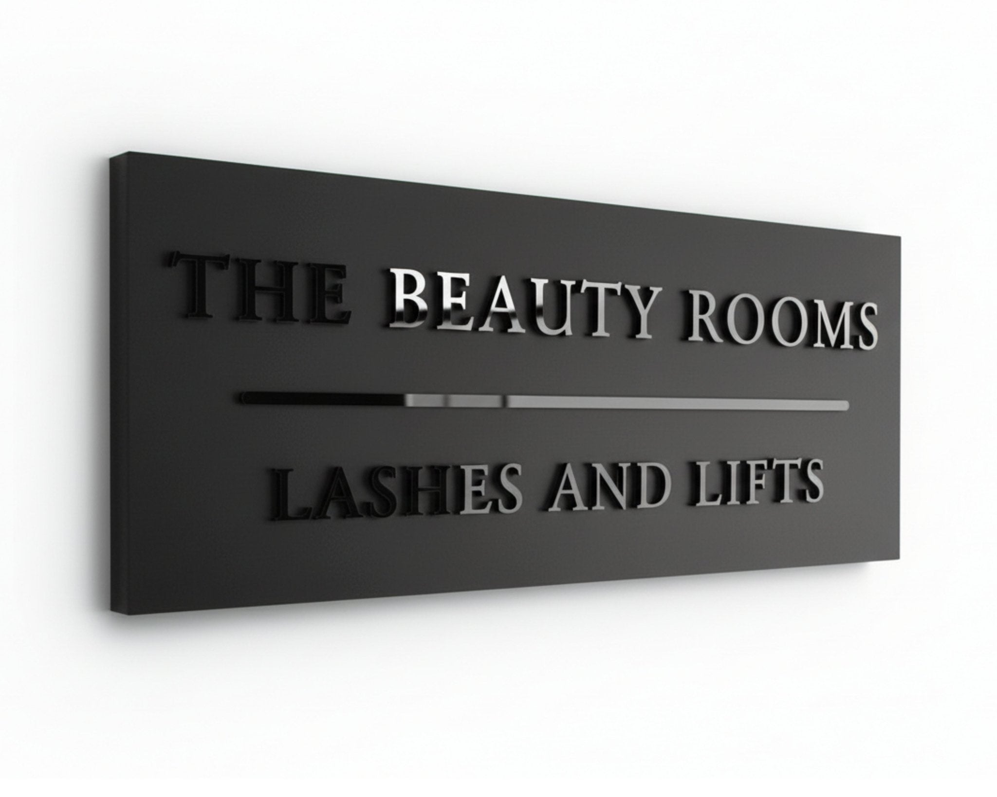 Raised Letter House Sign with Parallel Line | Mac & Lilly UK - Mac and Lilly