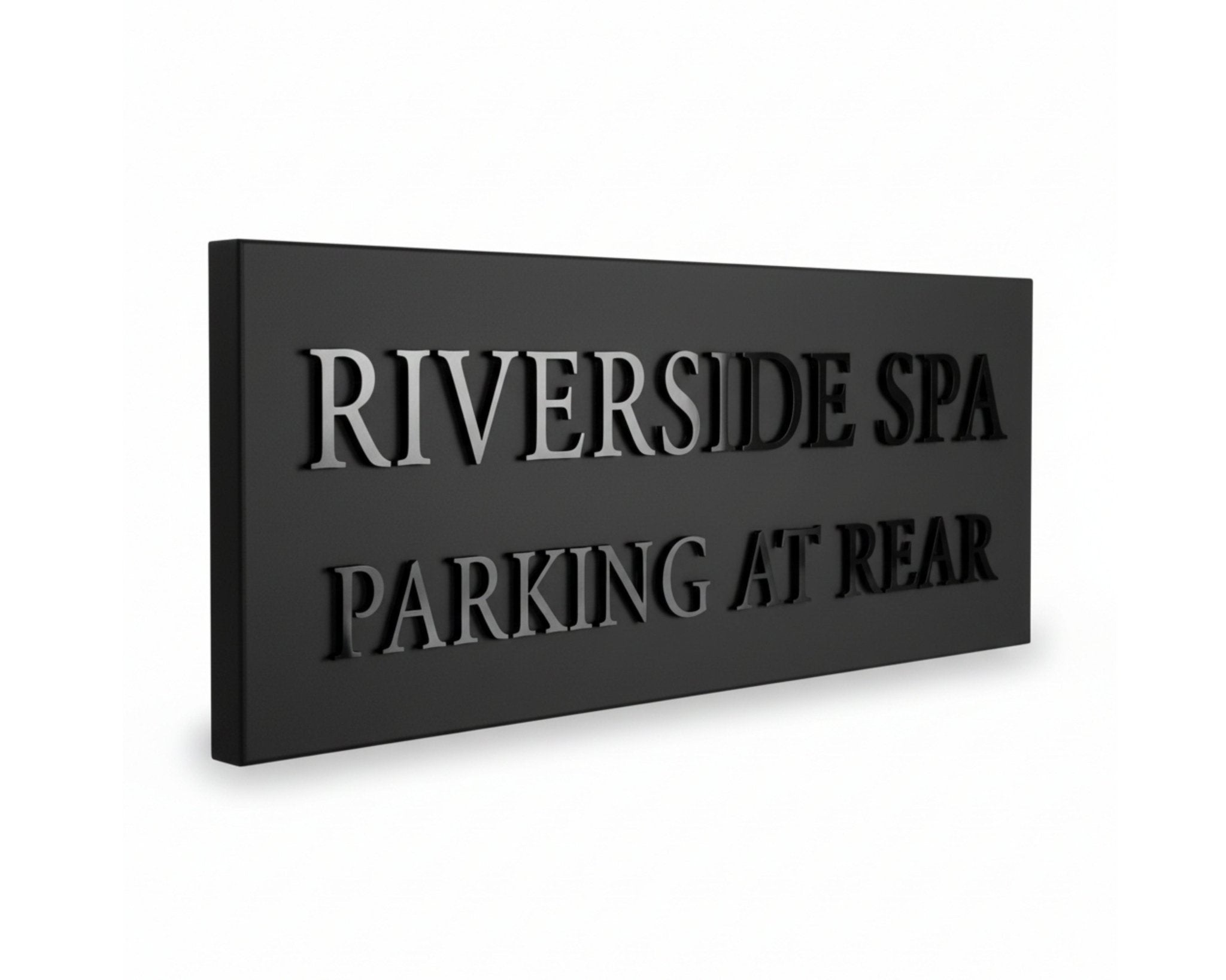 Classic Raised Letter House Sign | Modern Black Address Sign | Mac & Lilly UK Sign Makers - Mac and Lilly