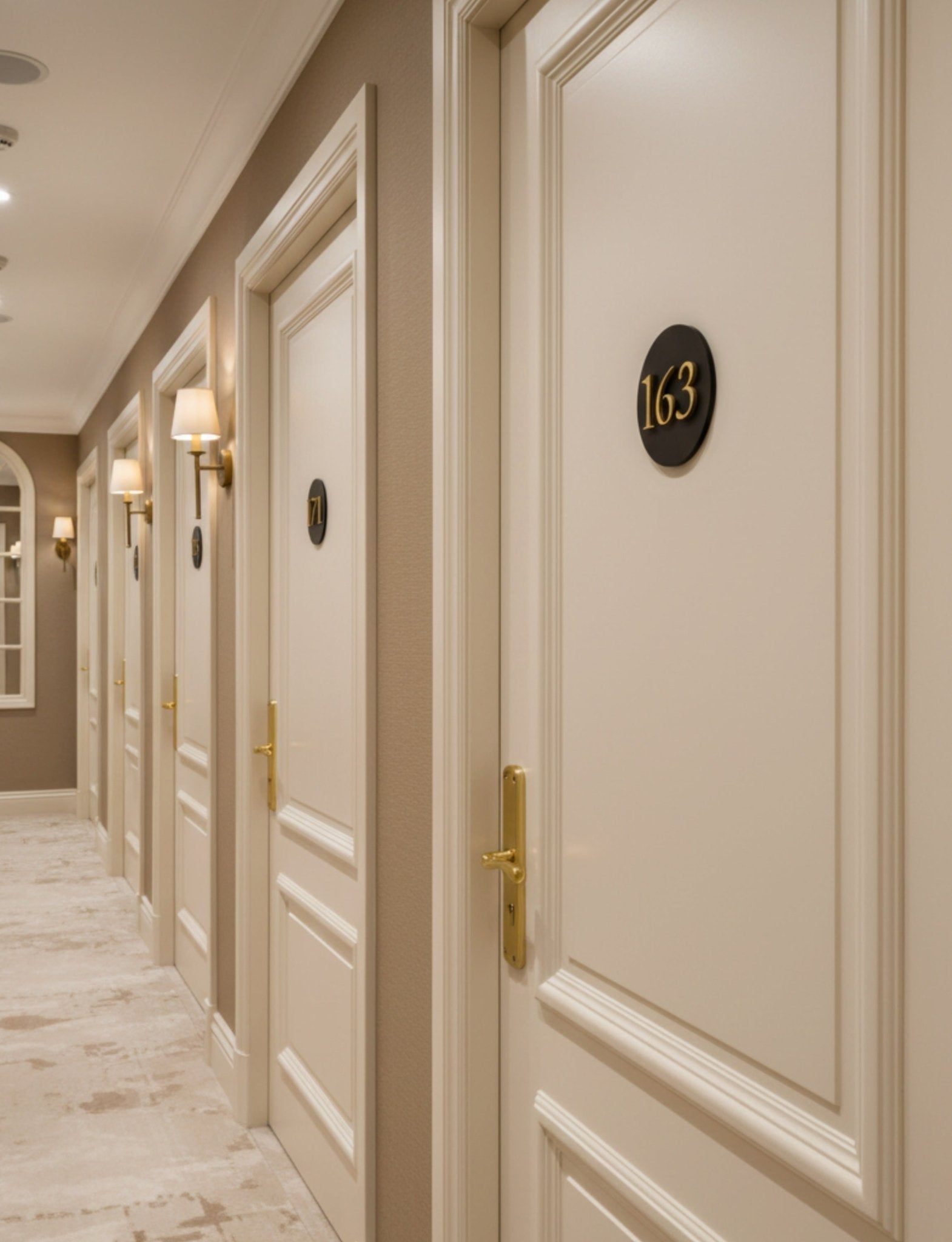 Boutique Hotel Rooms Number Plaque - Mac and Lilly