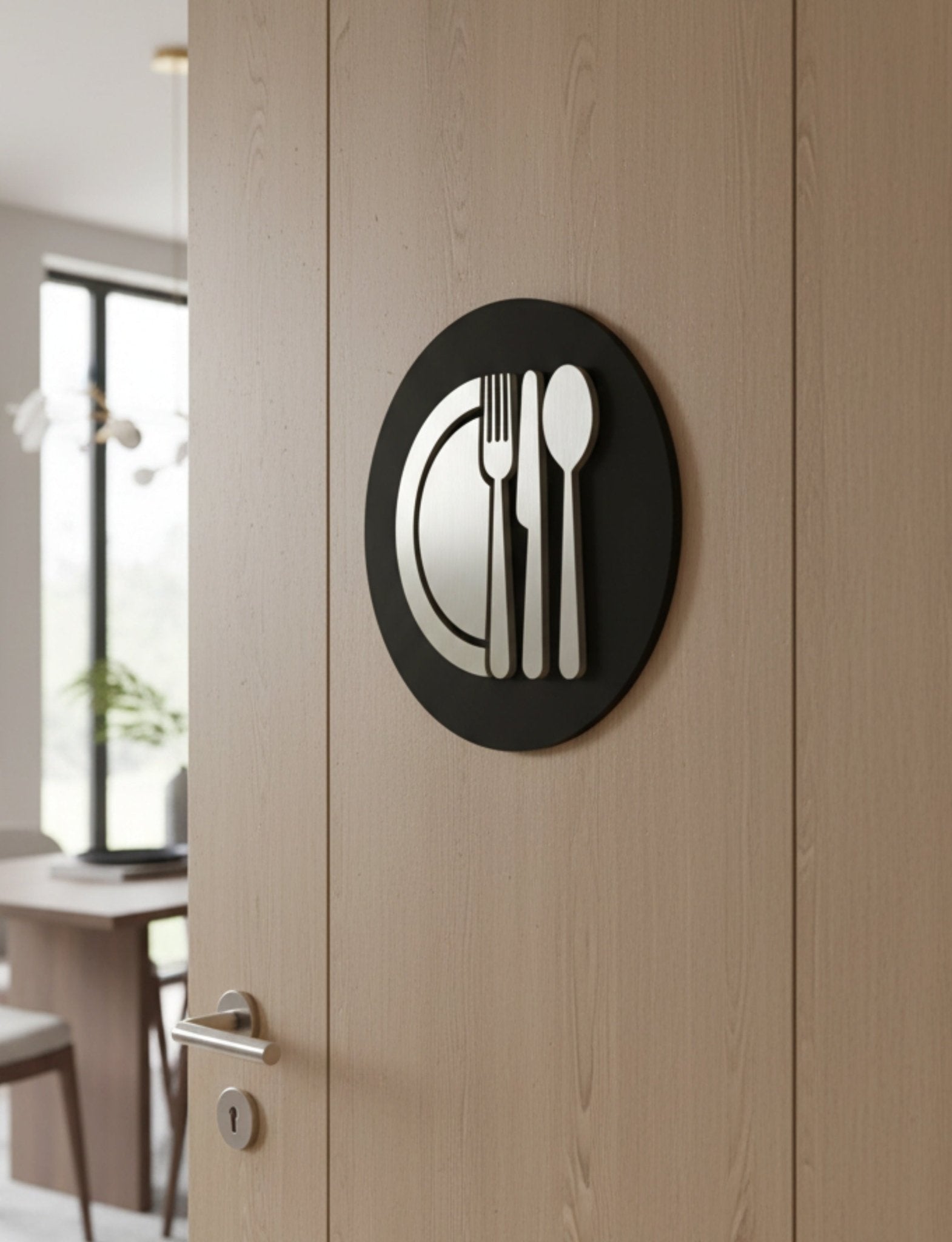 Kitchen Cutlery, Door Plaque - Available in Two Sizes - Mac and Lilly