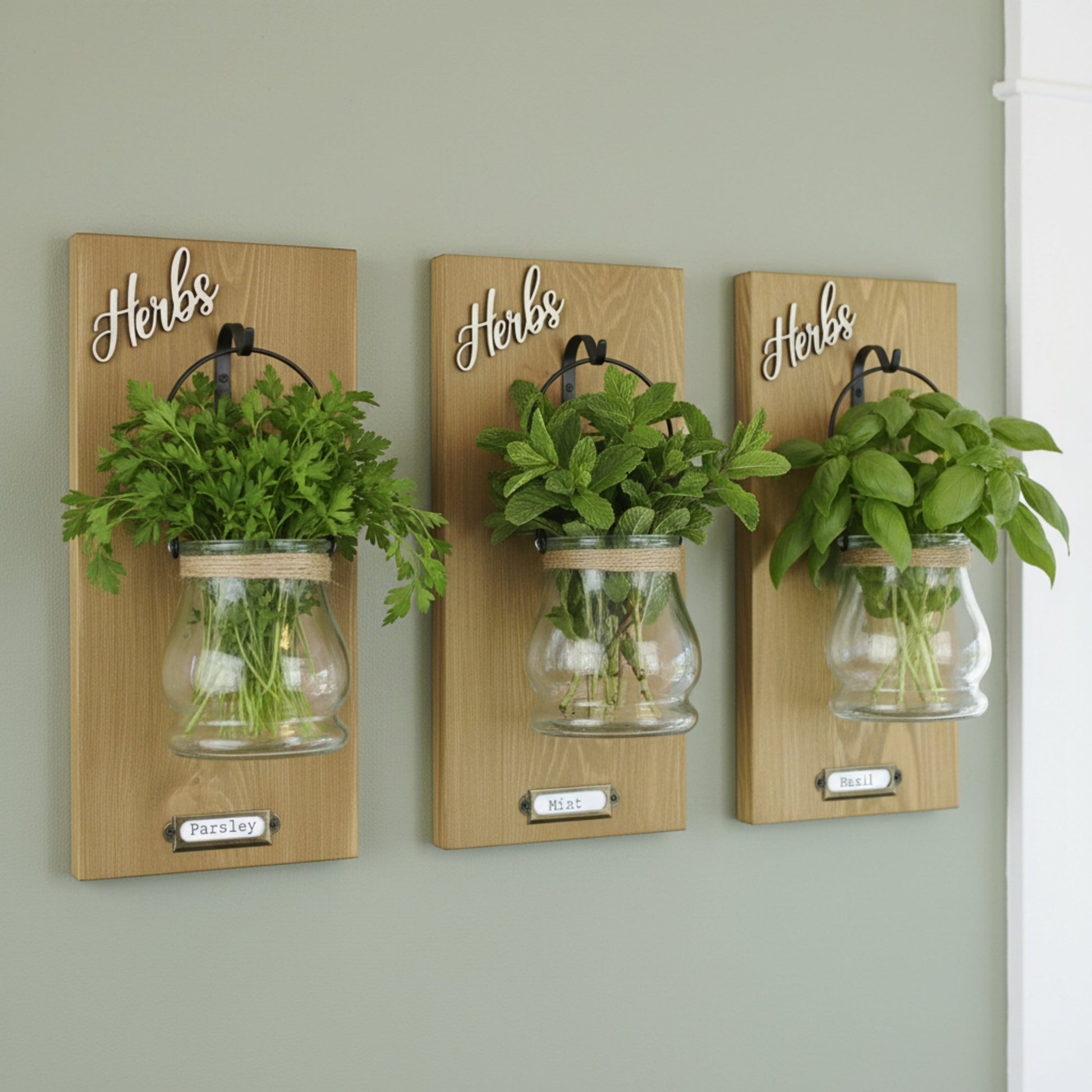 Wall - Mounted Herb Planter with Label Holder - Mac and Lilly