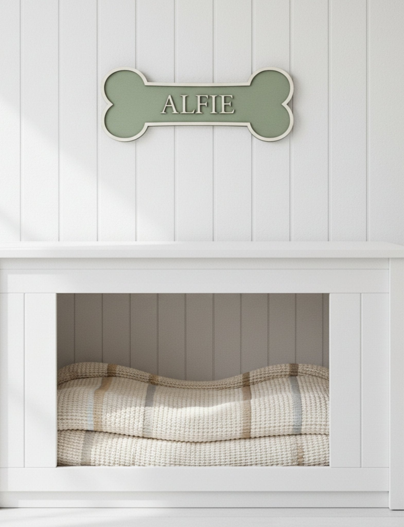Personalised Dog Bone Wall Sign | Colour Collection - Mac and Lilly