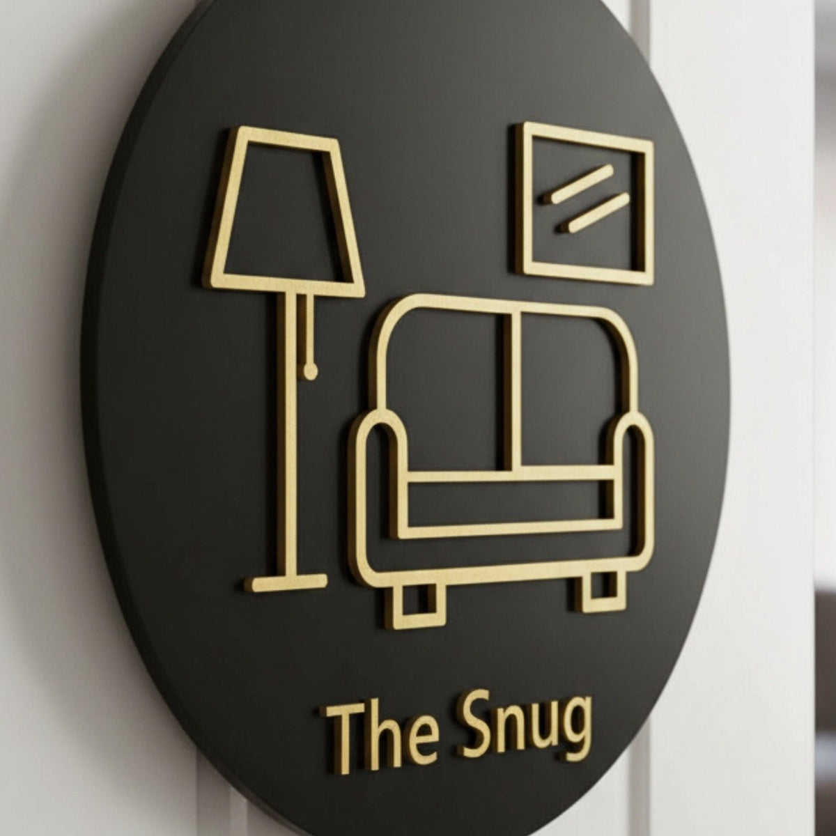 Cosy Living Room, Door Plaque - Available in Two Sizes - Mac and Lilly