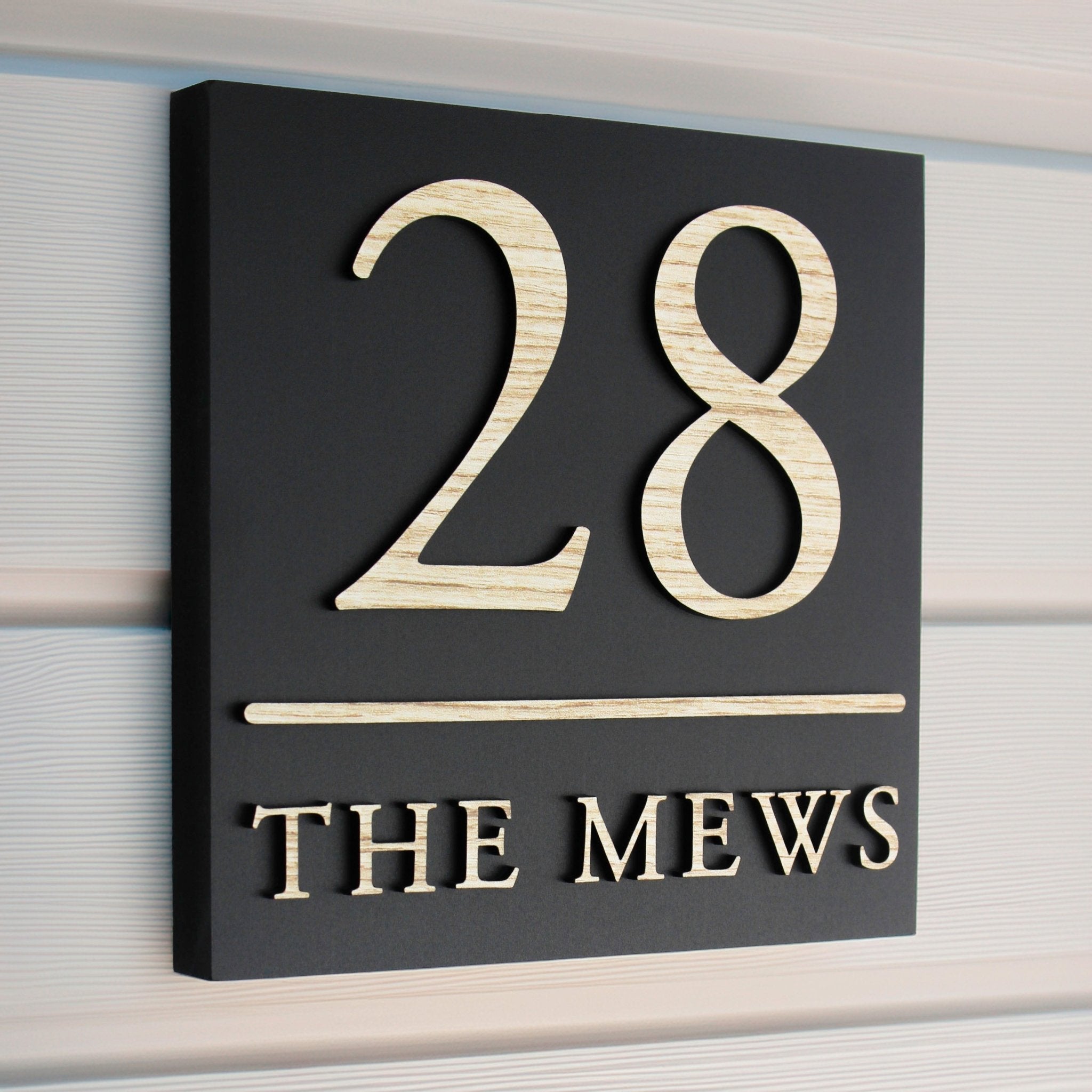 Square Raised Design Sign - Dividing Line - Mac and Lilly