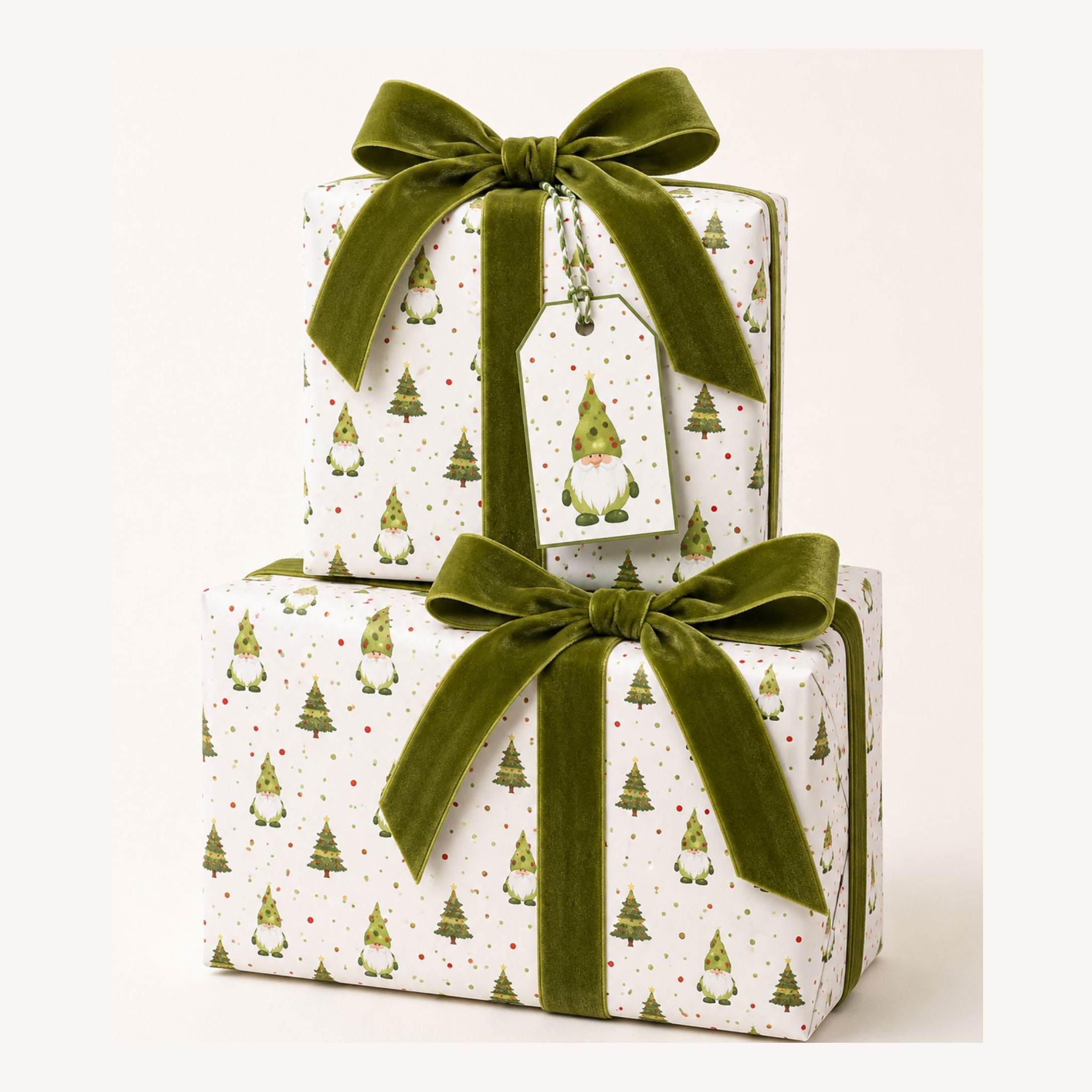 Gonk Christmas Gift Wrapping Paper - Mac and Lilly