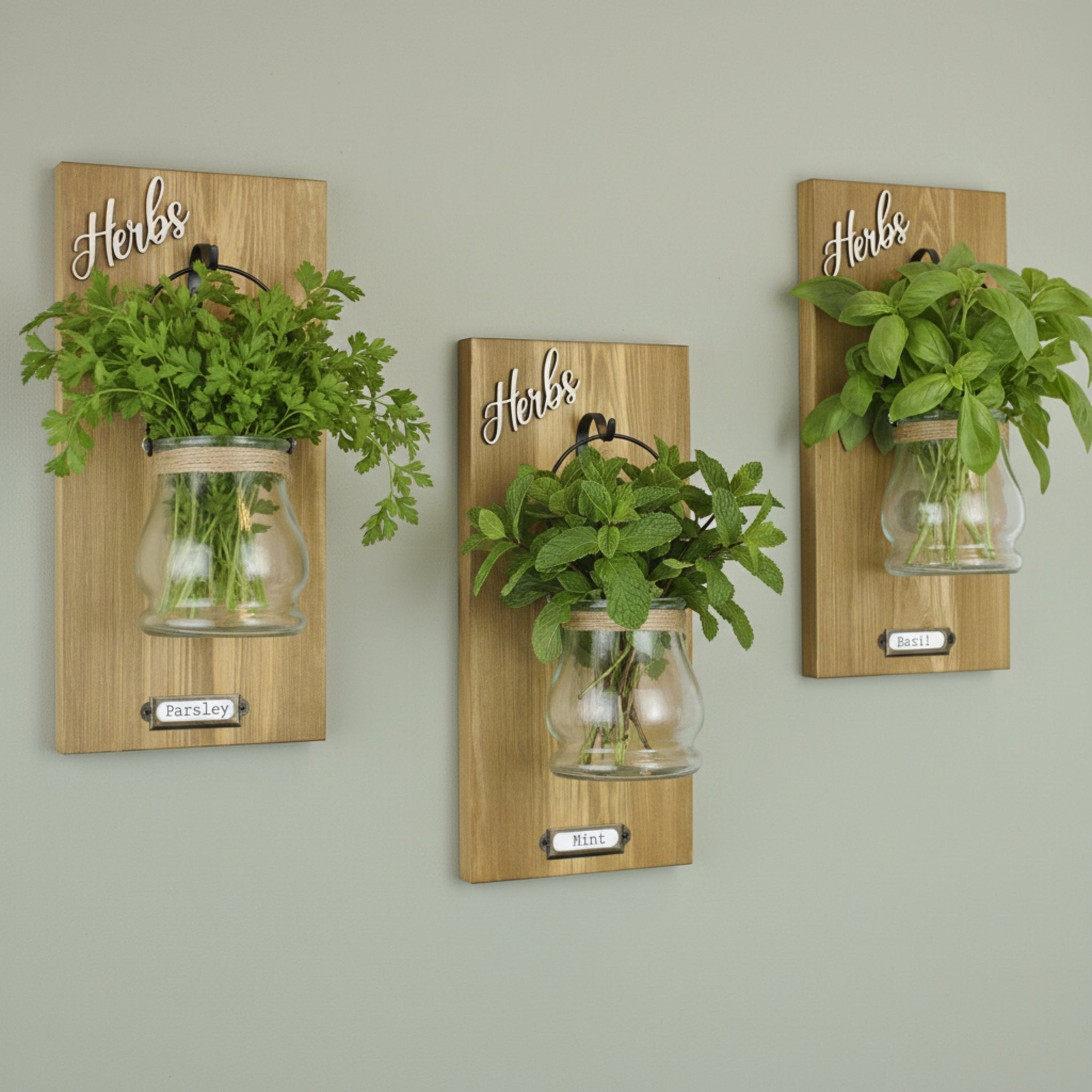 Wall - Mounted Herb Planter with Label Holder - Mac and Lilly