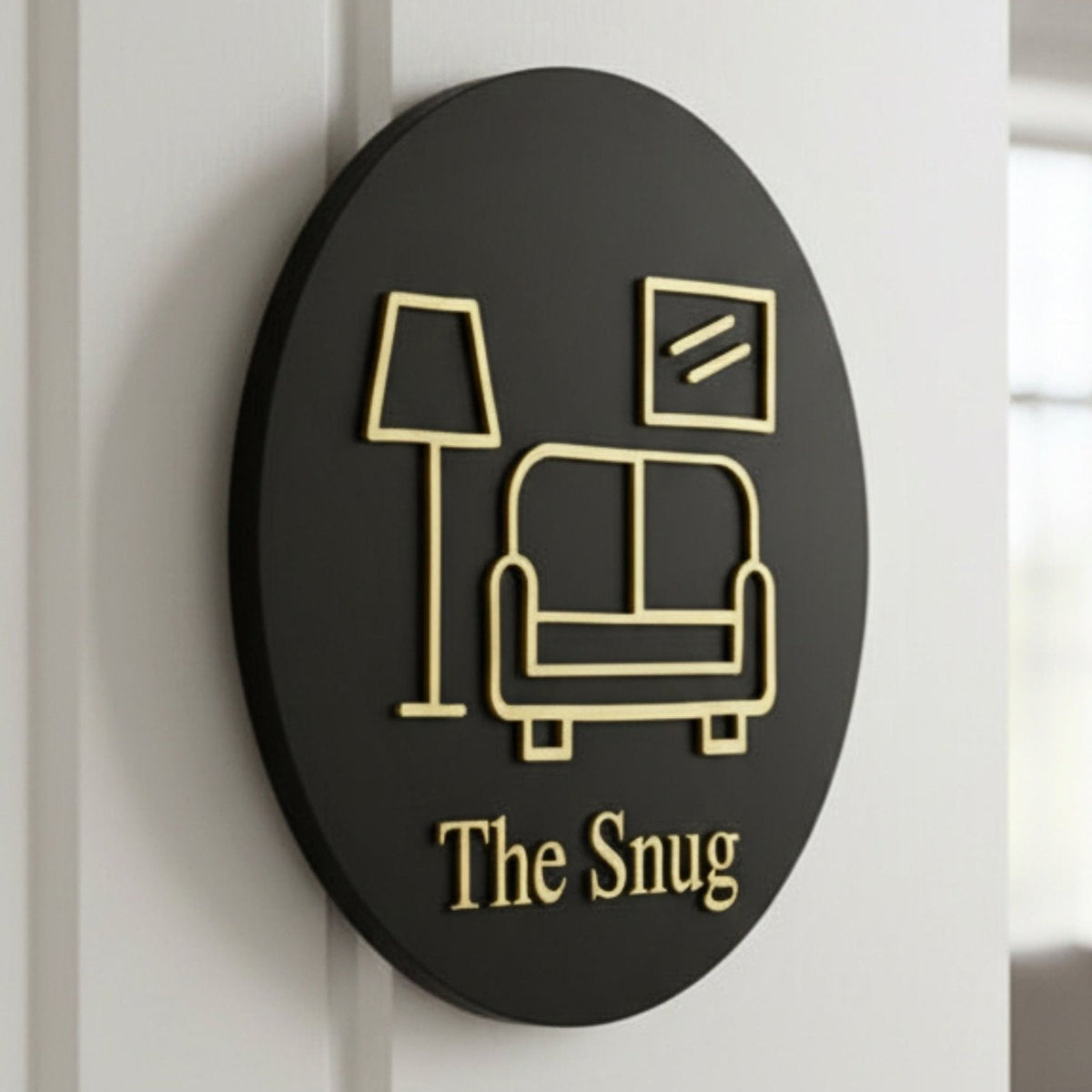 Cosy Living Room, Door Plaque - Available in Two Sizes - Mac and Lilly