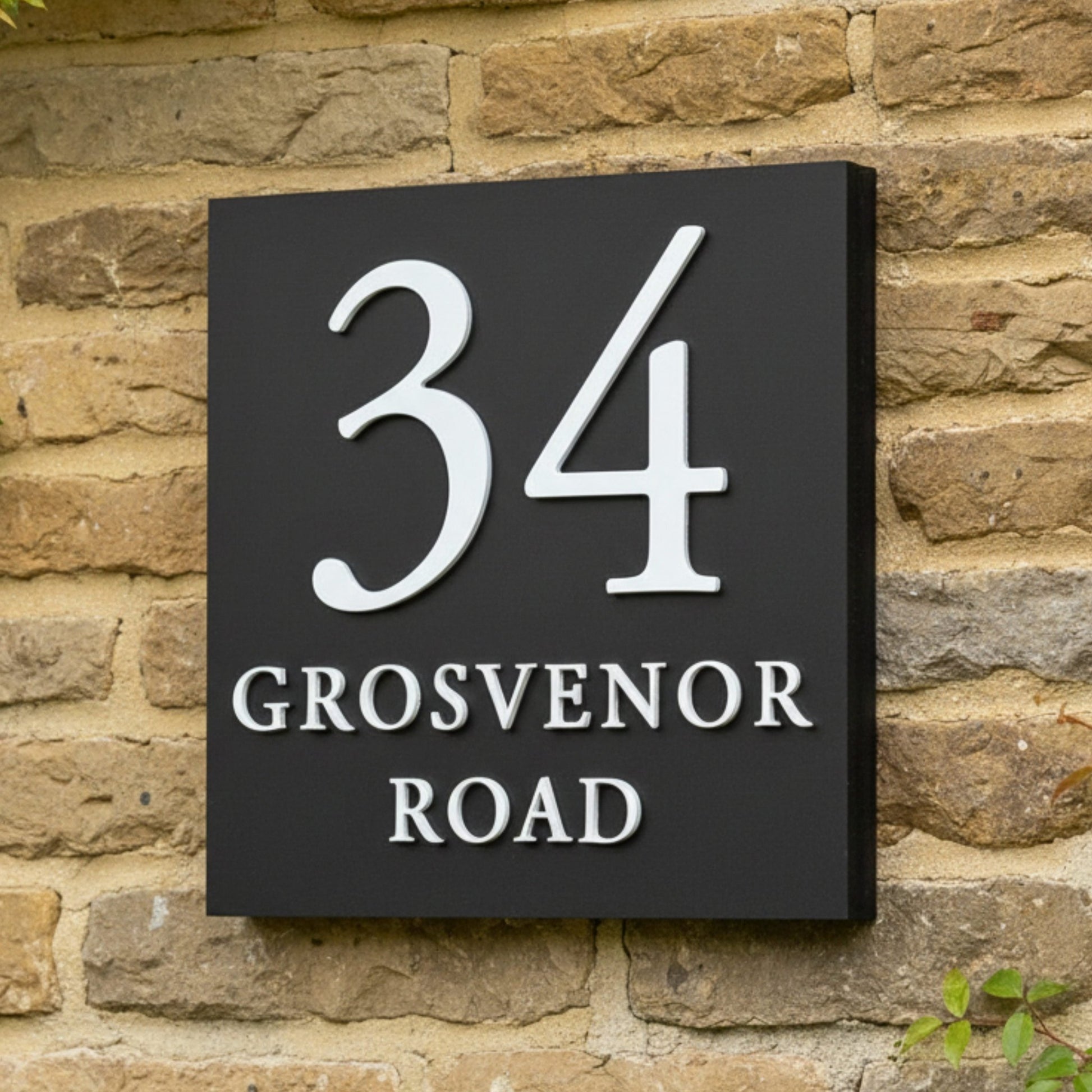 Square Raised Letter House Sign | Mac & Lilly UK - Mac and Lilly