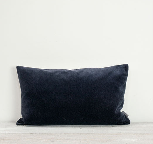 Velvet Cushion - Indigo