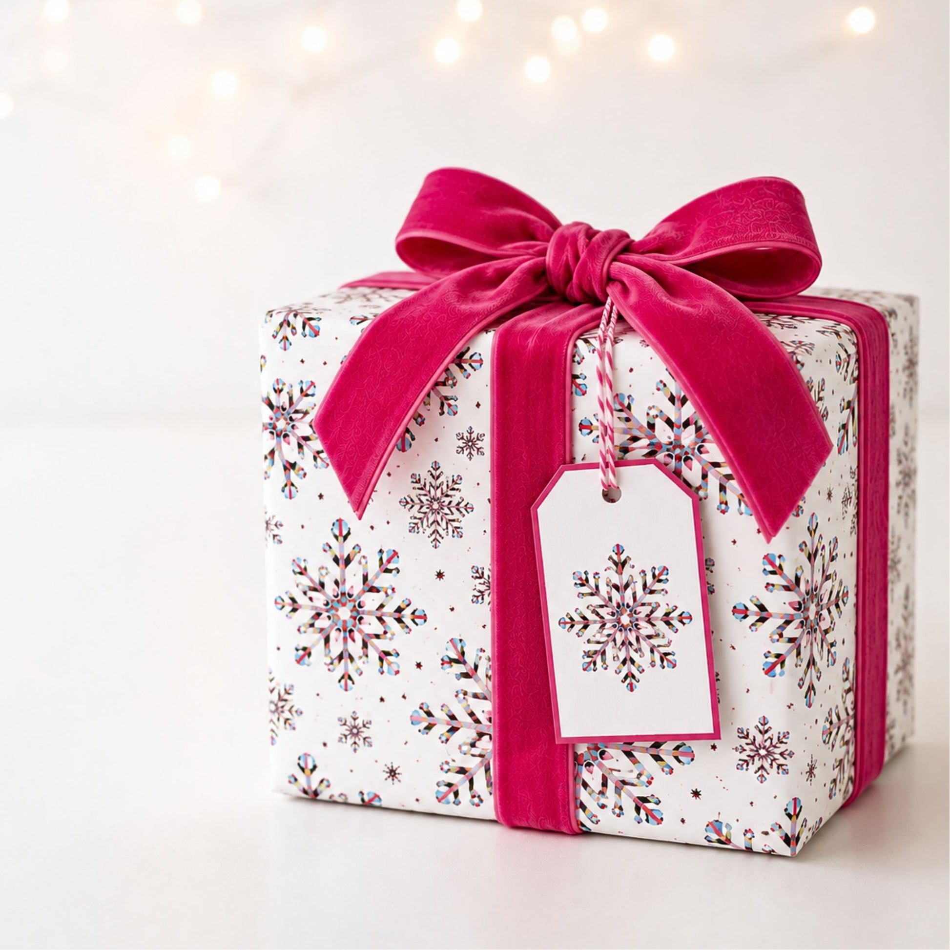 Vibrant Multi-Coloured Snowflake Christmas Gift Wrap Set - Mac and Lilly
