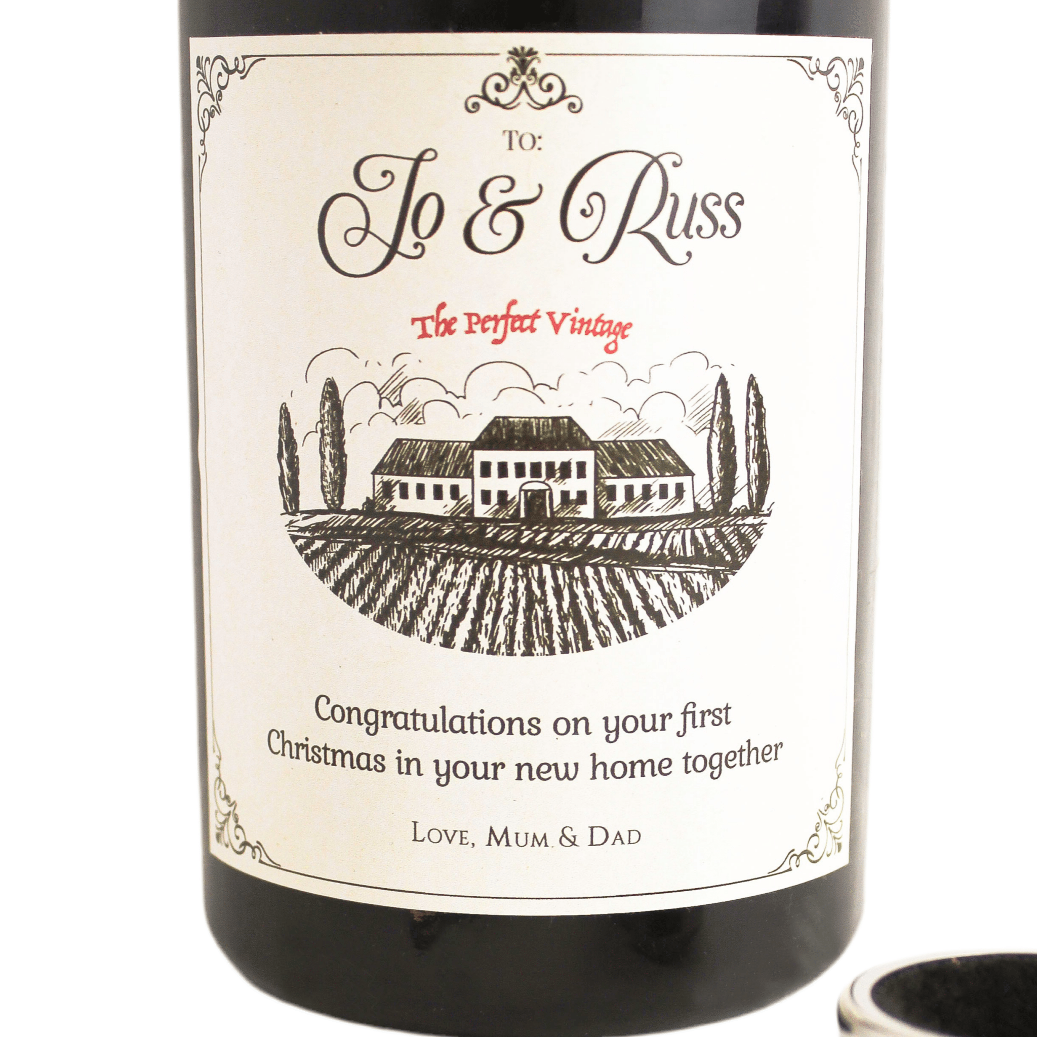 Personalised Champagne Bottle Bar Set - Mac and Lilly