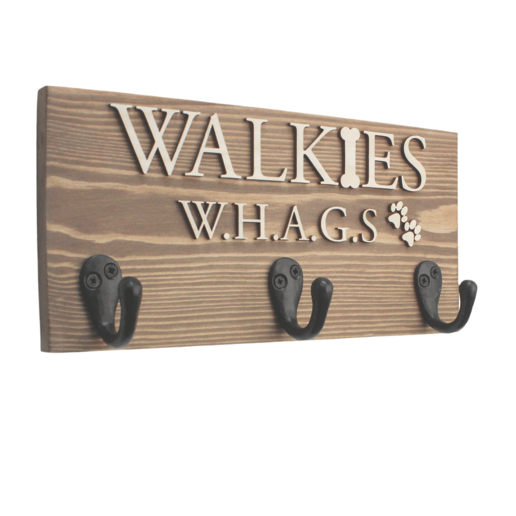 Personalised 'WALKIE'S' Dog Lead Hook - Mac and Lilly