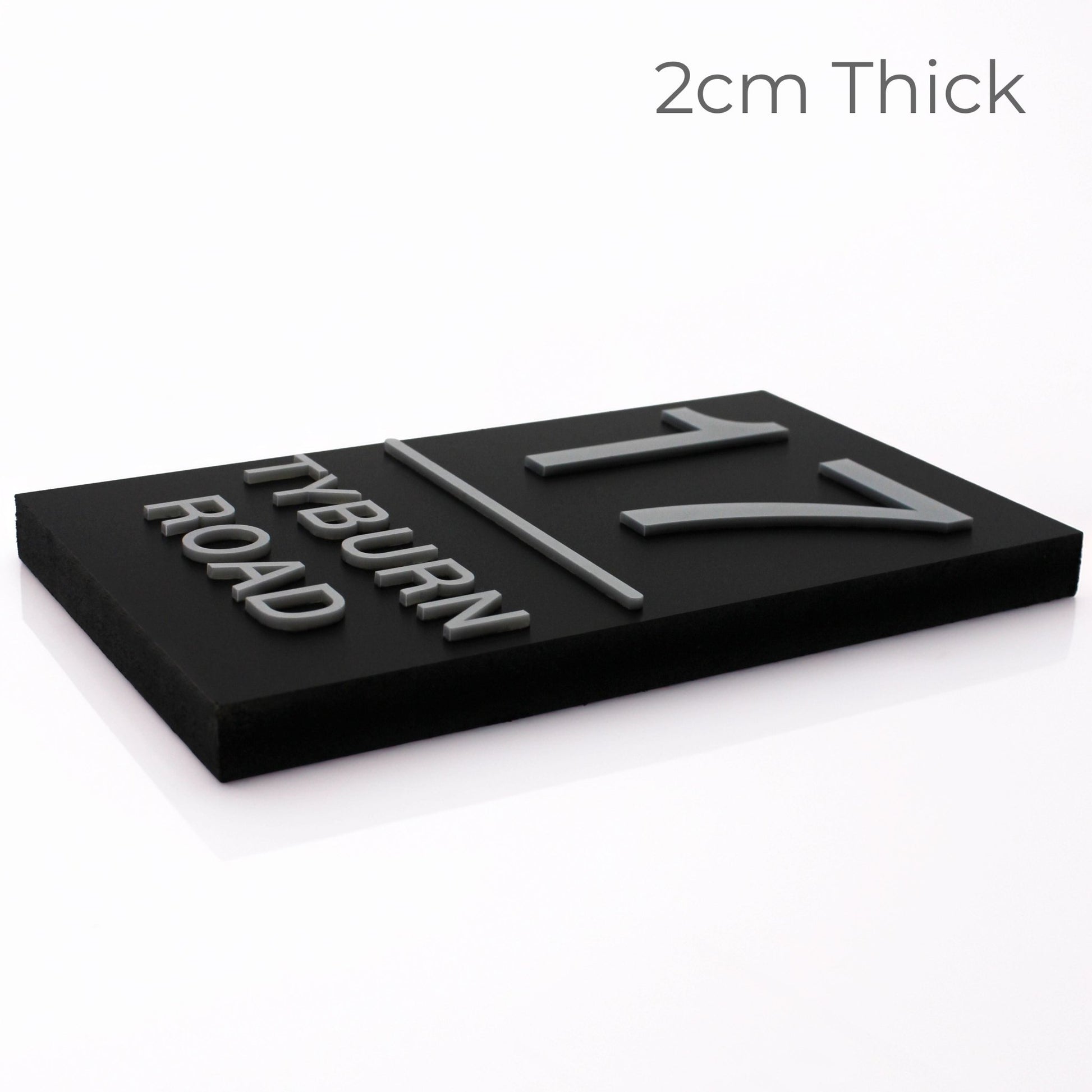 Portrait Slim Raised Letter House Sign – 15 x 25cm - Mac and Lilly