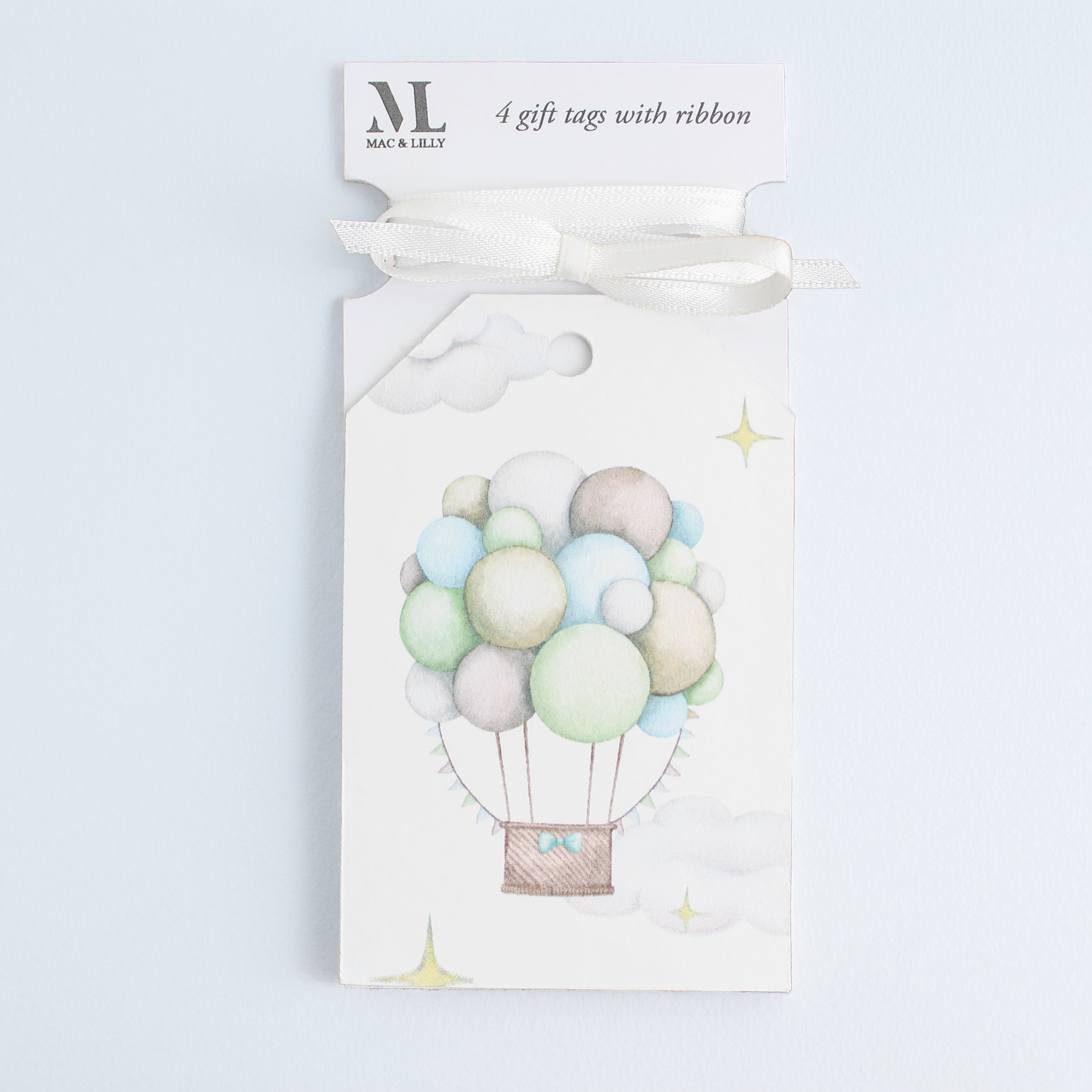 Baby Shower & Newborn Gift Wrap – Hot Air Balloon Design