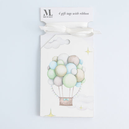 Pastel  Hot Air Ballon Children's Gift Wrapping Paper