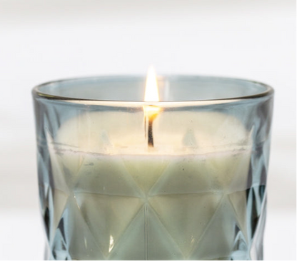 Candle in Glass Votive Smoky Blue