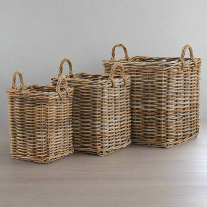 Set of three Kubu Baskets