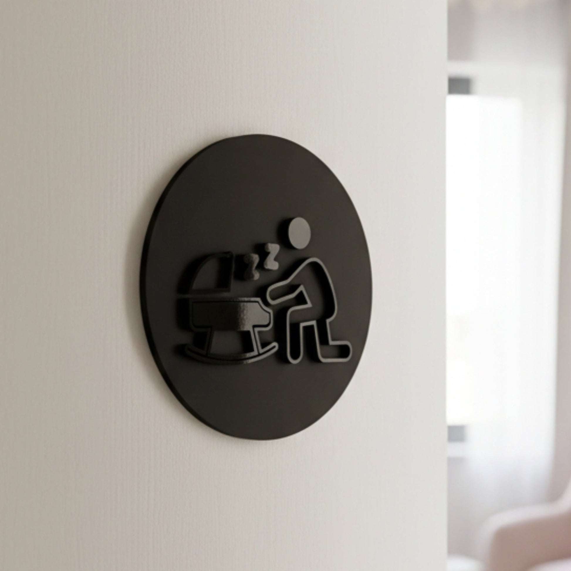 Baby's Room Rocking Cot Door Plaque – Available in Two Sizes - Mac and Lilly