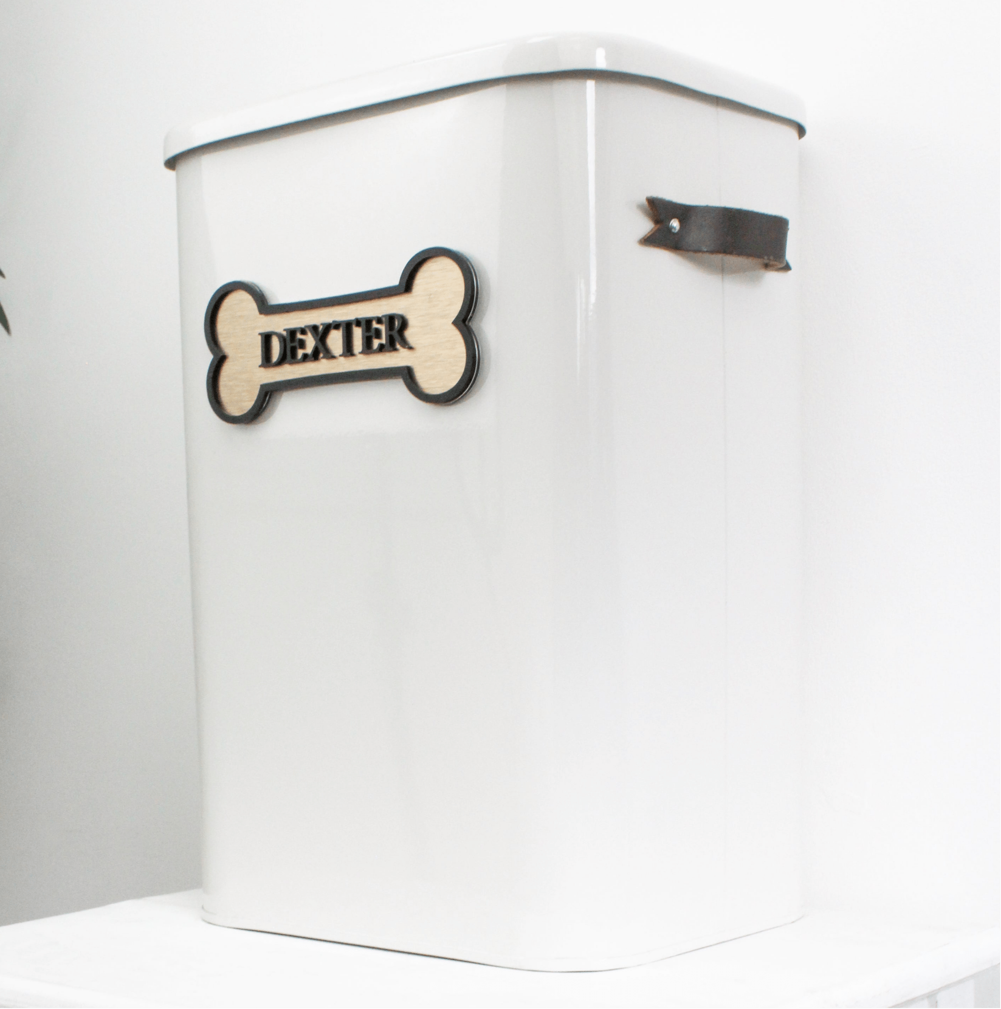 Luxury Personalised Pet Food Bin - Mac and Lilly