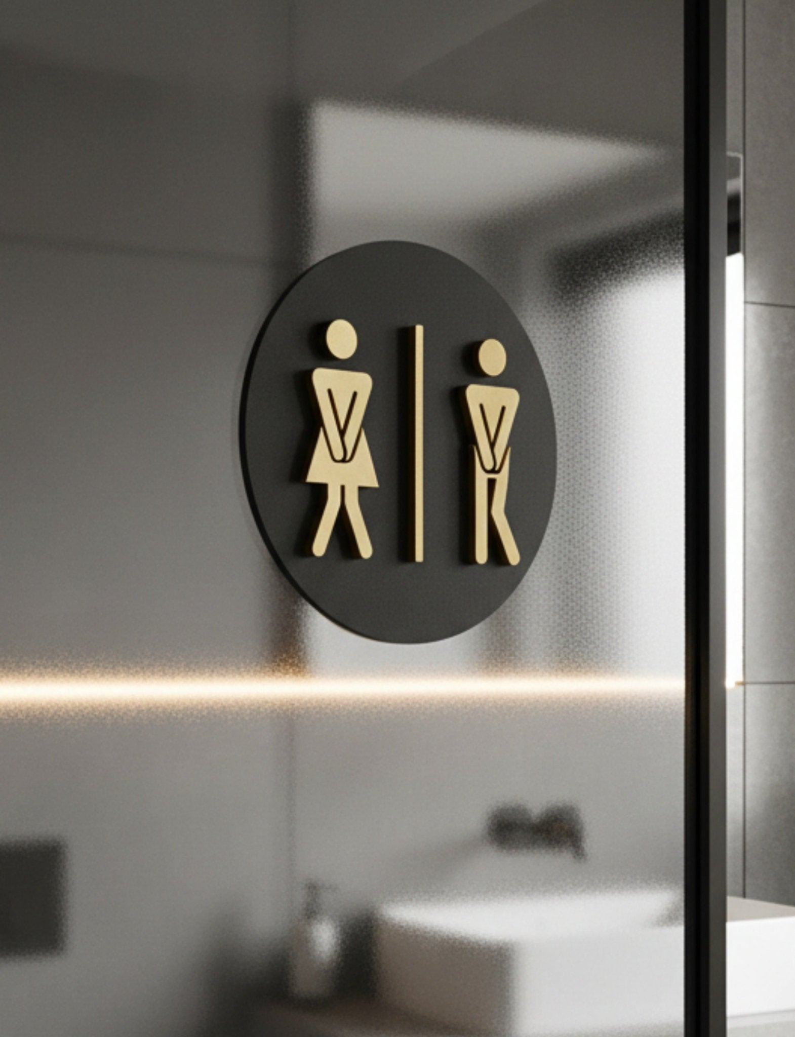 Funny Unisex Toilet Door Plaque - Available in Two Sizes - Mac and Lilly