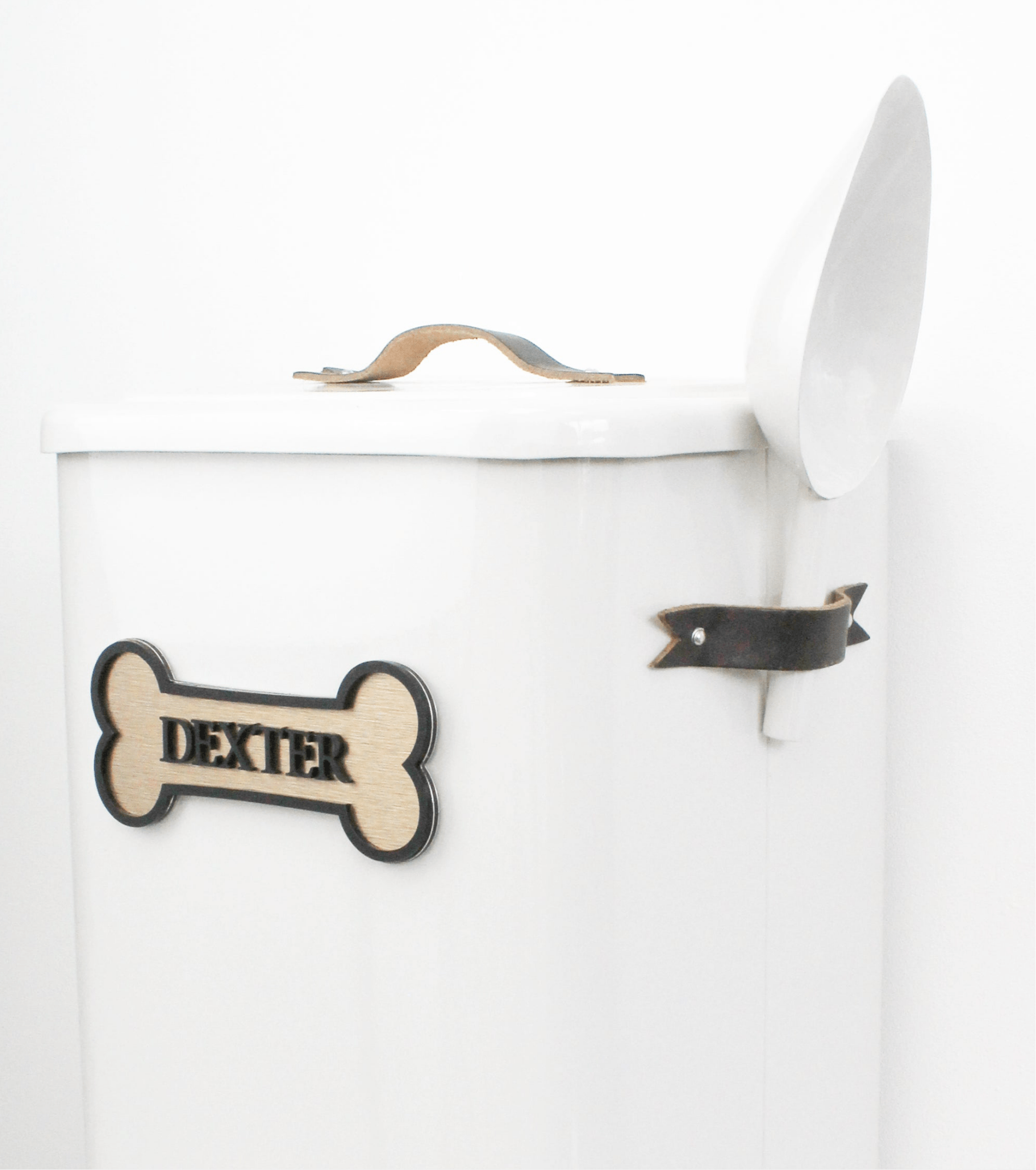 Luxury Personalised Pet Food Bin - Mac and Lilly