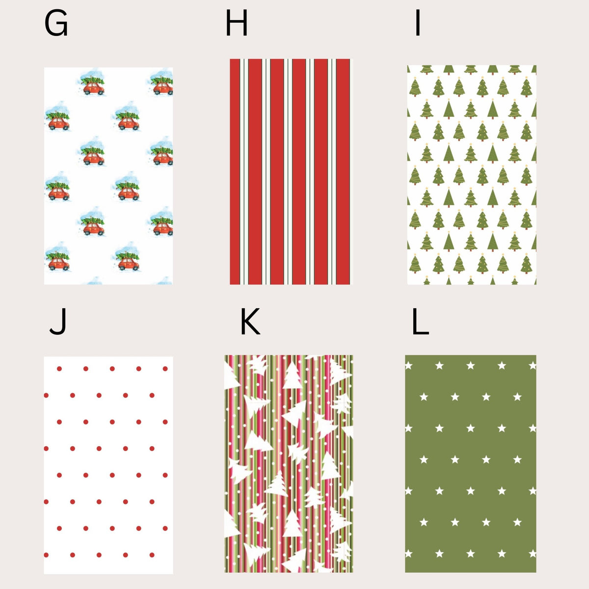 Christmas Mix & Match Wrapping Paper Set | Choose Your Designs| Large 50 x 85cm Sheets | 140gsm - Mac and Lilly
