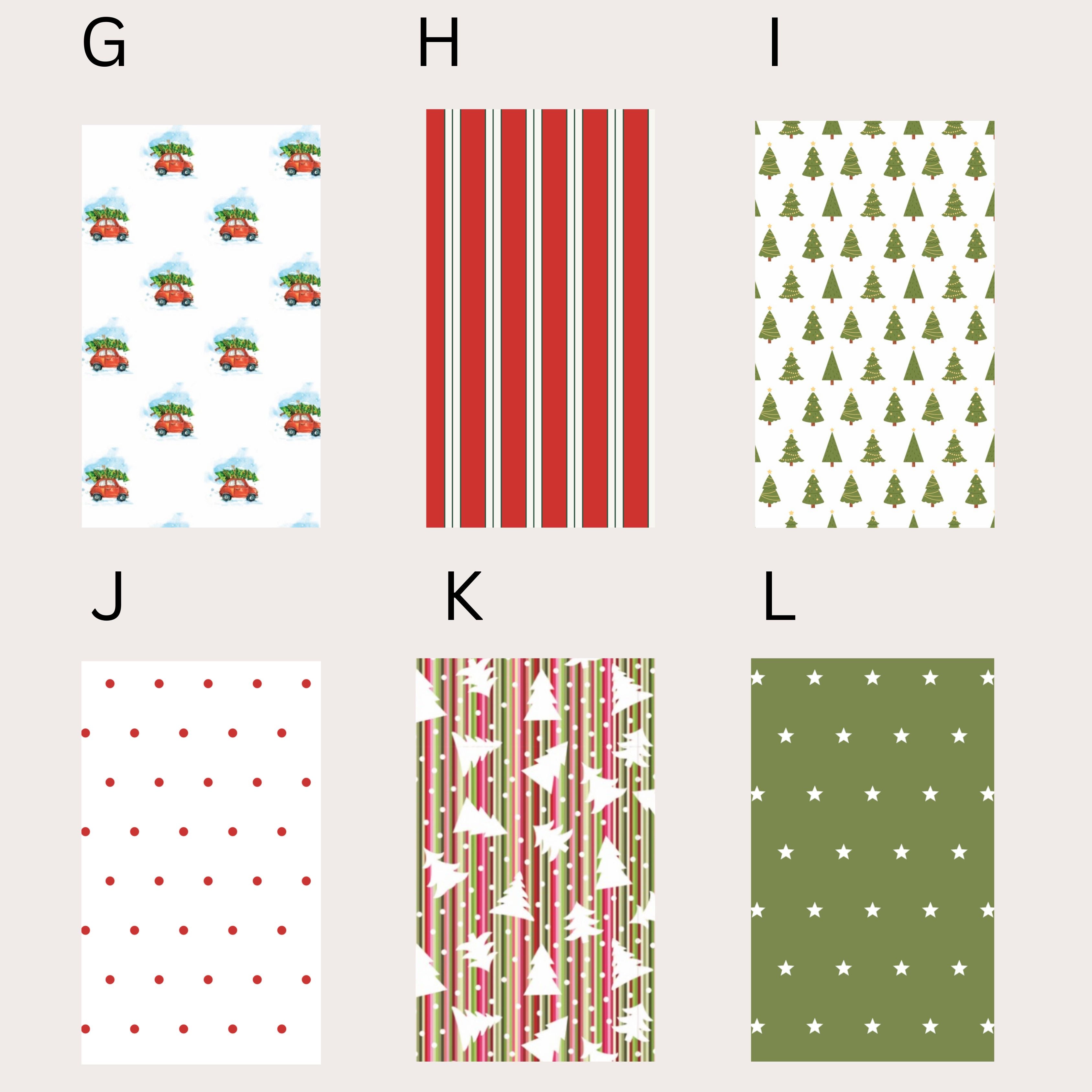 Christmas Mix & Match Wrapping Paper Set | Choose Your Designs| Large 50 x 85cm Sheets | 140gsm