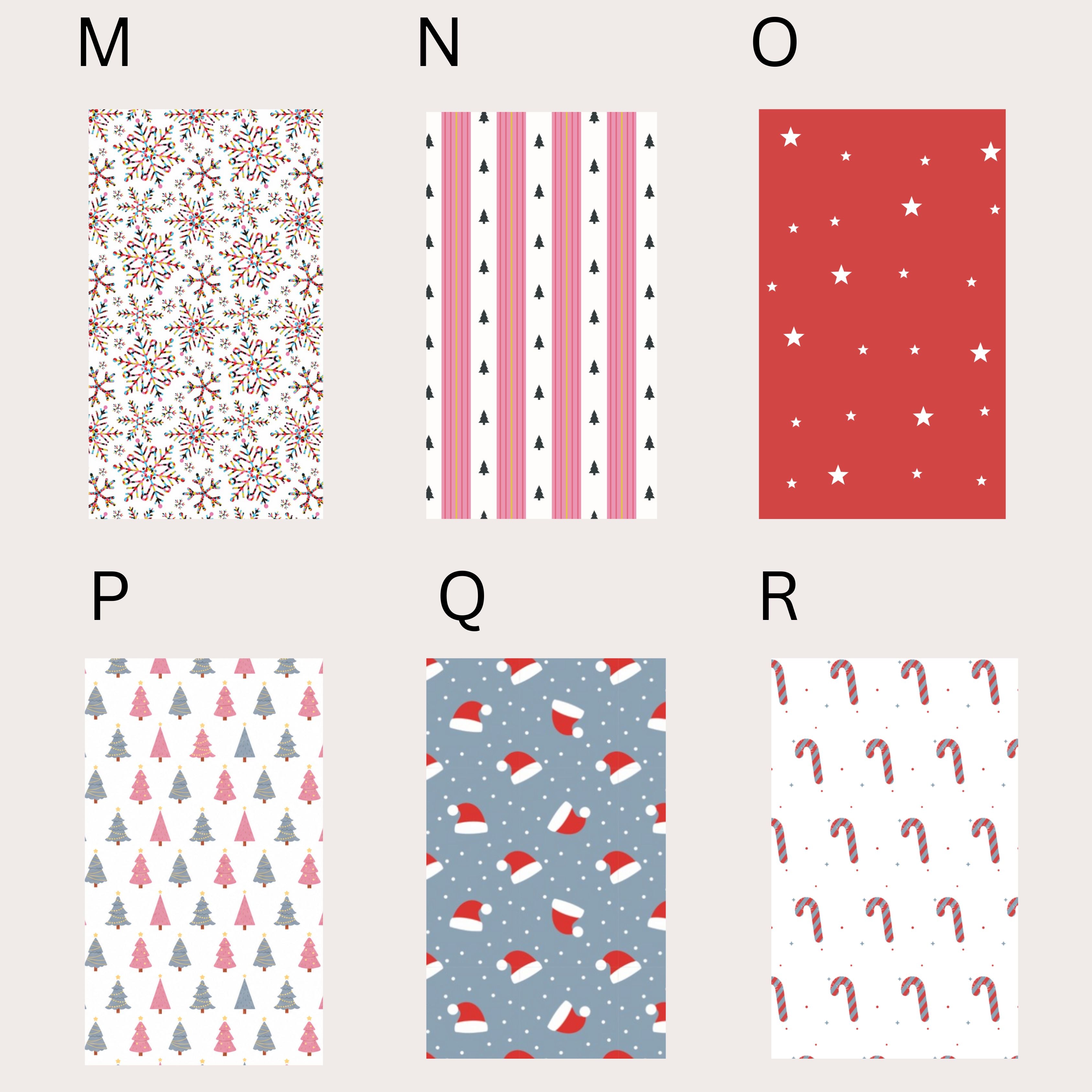 Christmas Mix & Match Wrapping Paper Set | Choose Your Designs| Large 50 x 85cm Sheets | 140gsm