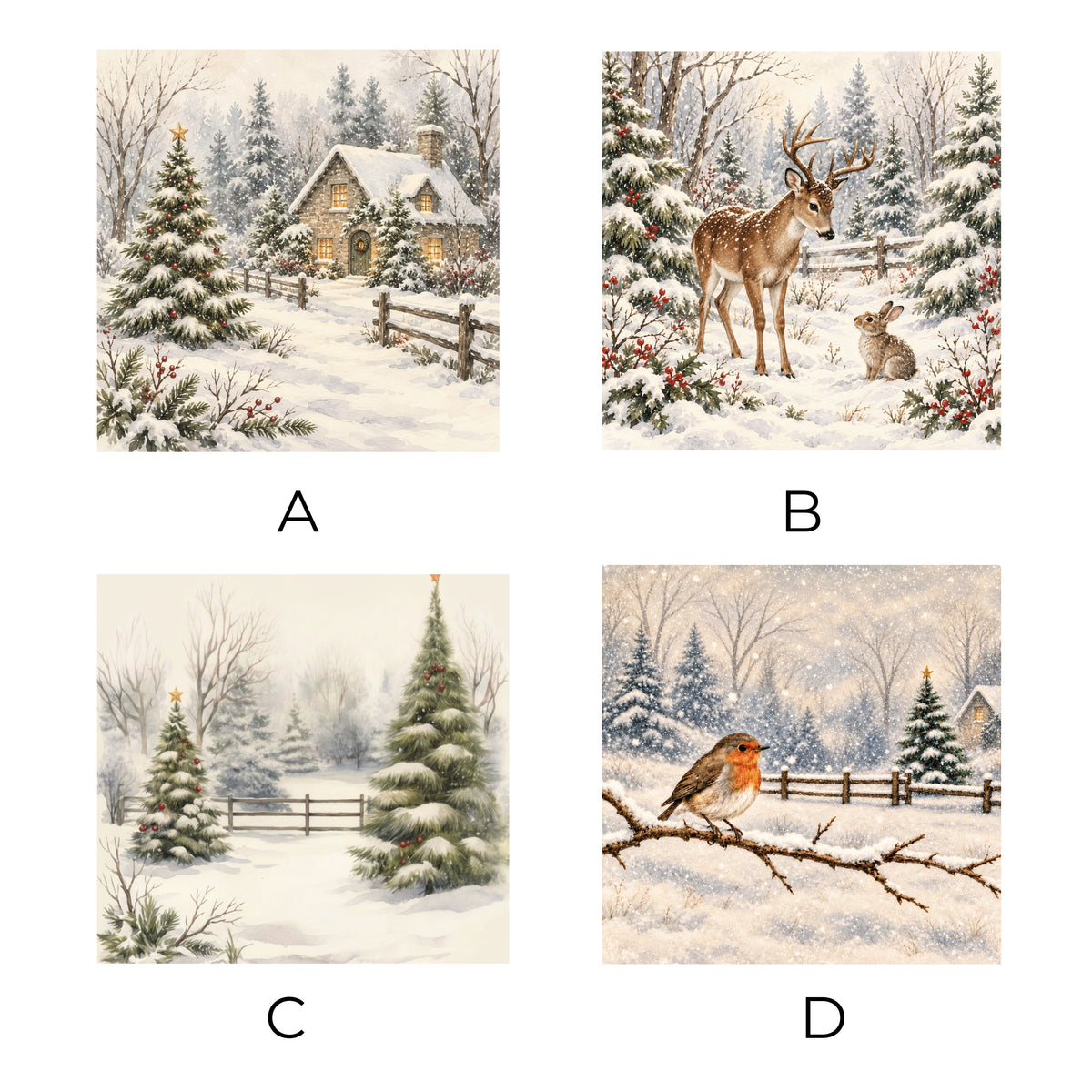 Christmas Marble Coasters | Mix & Match Winter Designs