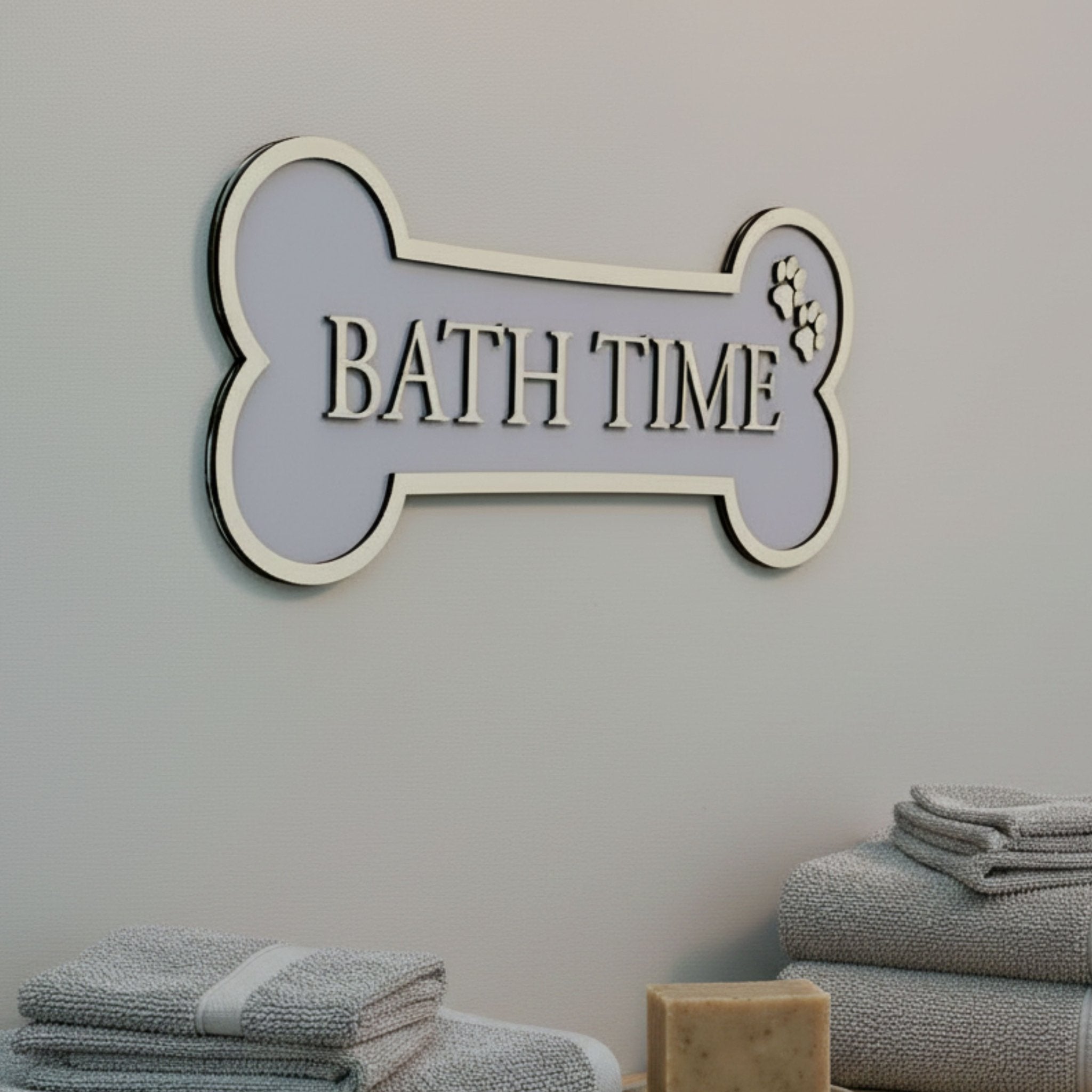 Personalised Dog Bone Wall Sign | Colour Collection - Mac and Lilly