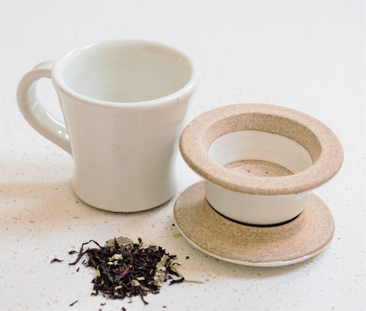Dove Milk White Ceramic Tea Cup