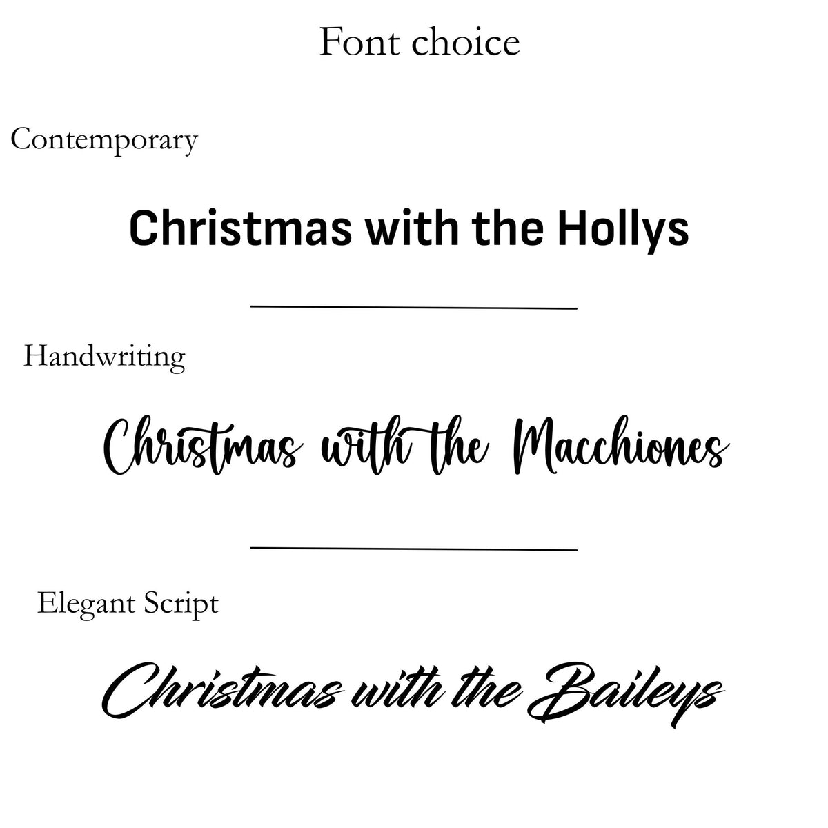Personalised with Family Name Christmas Stocking Hanger - Mac and Lilly