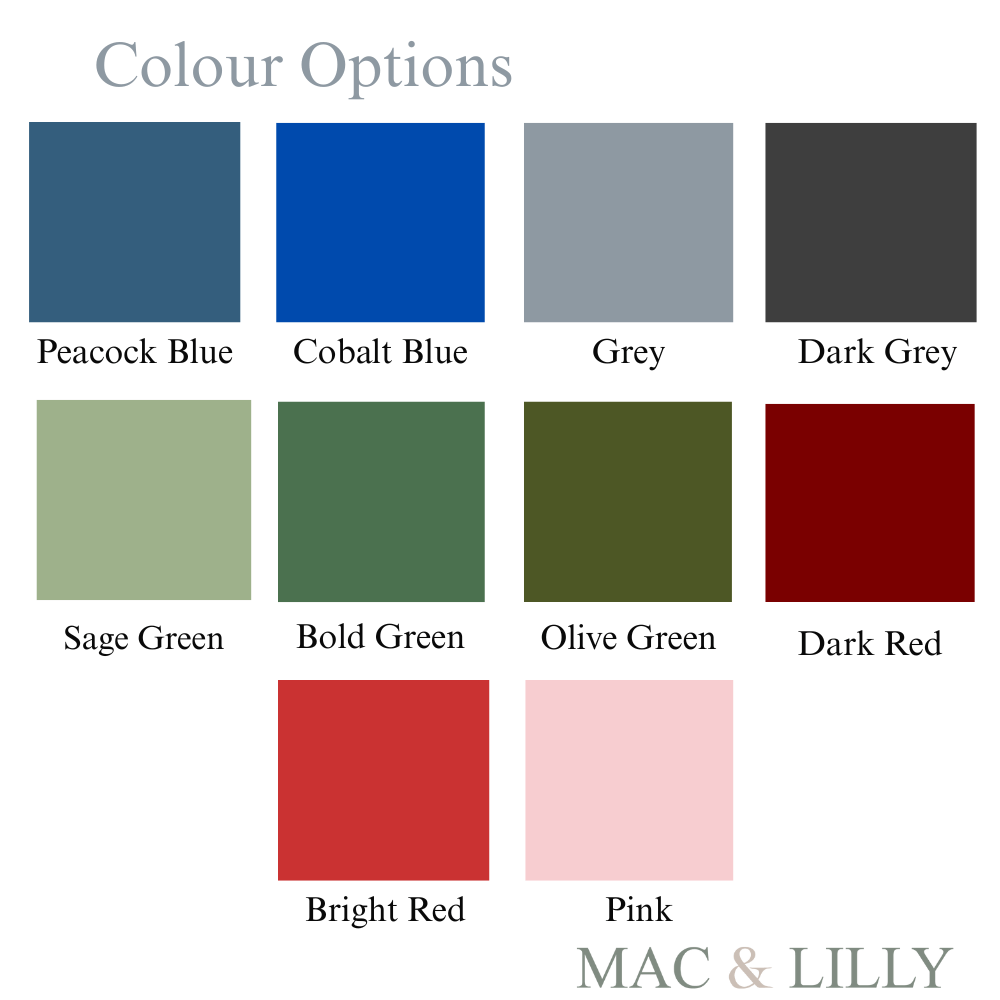Personalised Street - Style Wall Sign in Various Colours - Mac and Lilly