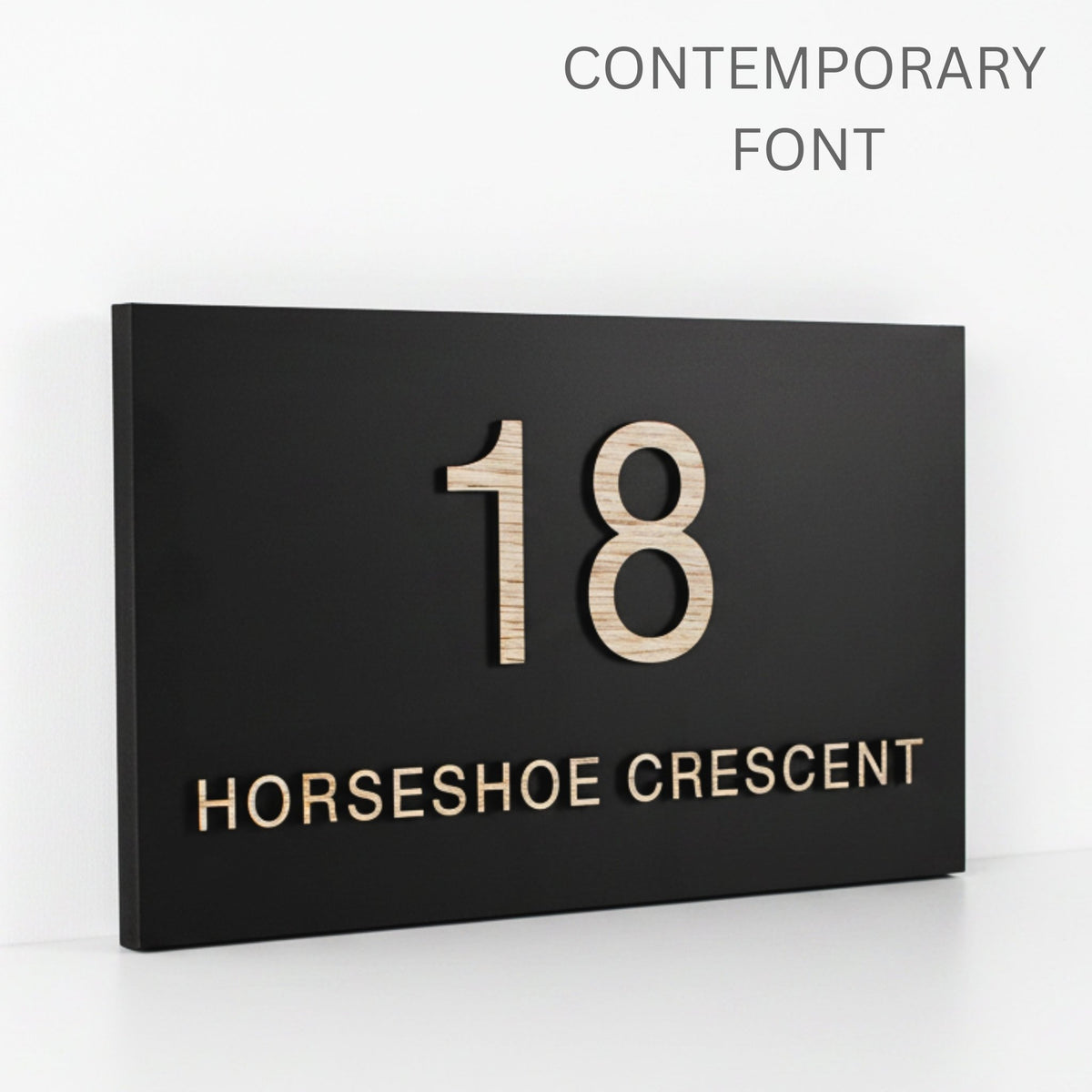 Personalised Raised Letter House Sign | 30 × 20cm | Mac & Lilly UK - Mac and Lilly