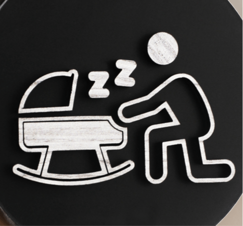 Baby's Room Rocking Cot Door Plaque – Available in Two Sizes - Mac and Lilly