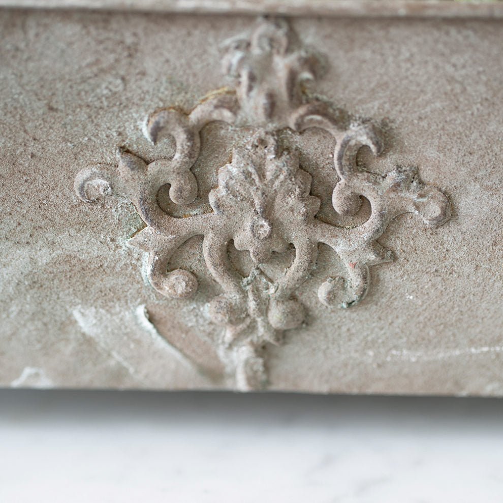 Rectangular Metal Planter with Feet - Mac and Lilly