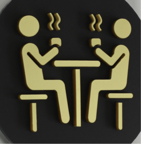 Fun Dining Room/Kitchen Door Plaque - Available in Two Sizes - Mac and Lilly