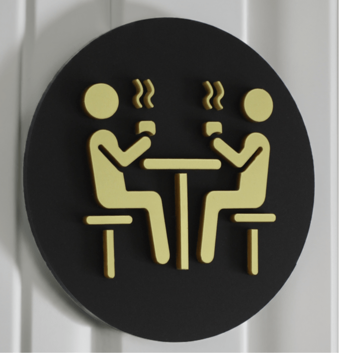 Fun Dining Room/Kitchen Door Plaque - Available in Two Sizes - Mac and Lilly