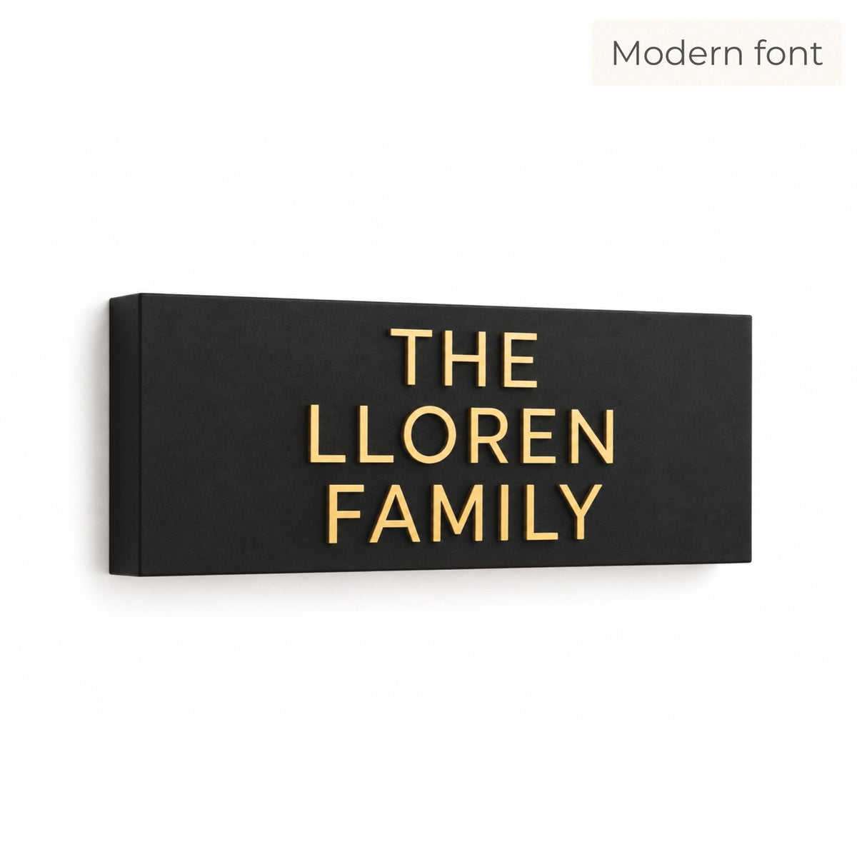 Classic Raised Letter House Sign | Modern Black Address Sign | Mac & Lilly UK Sign Makers - Mac and Lilly